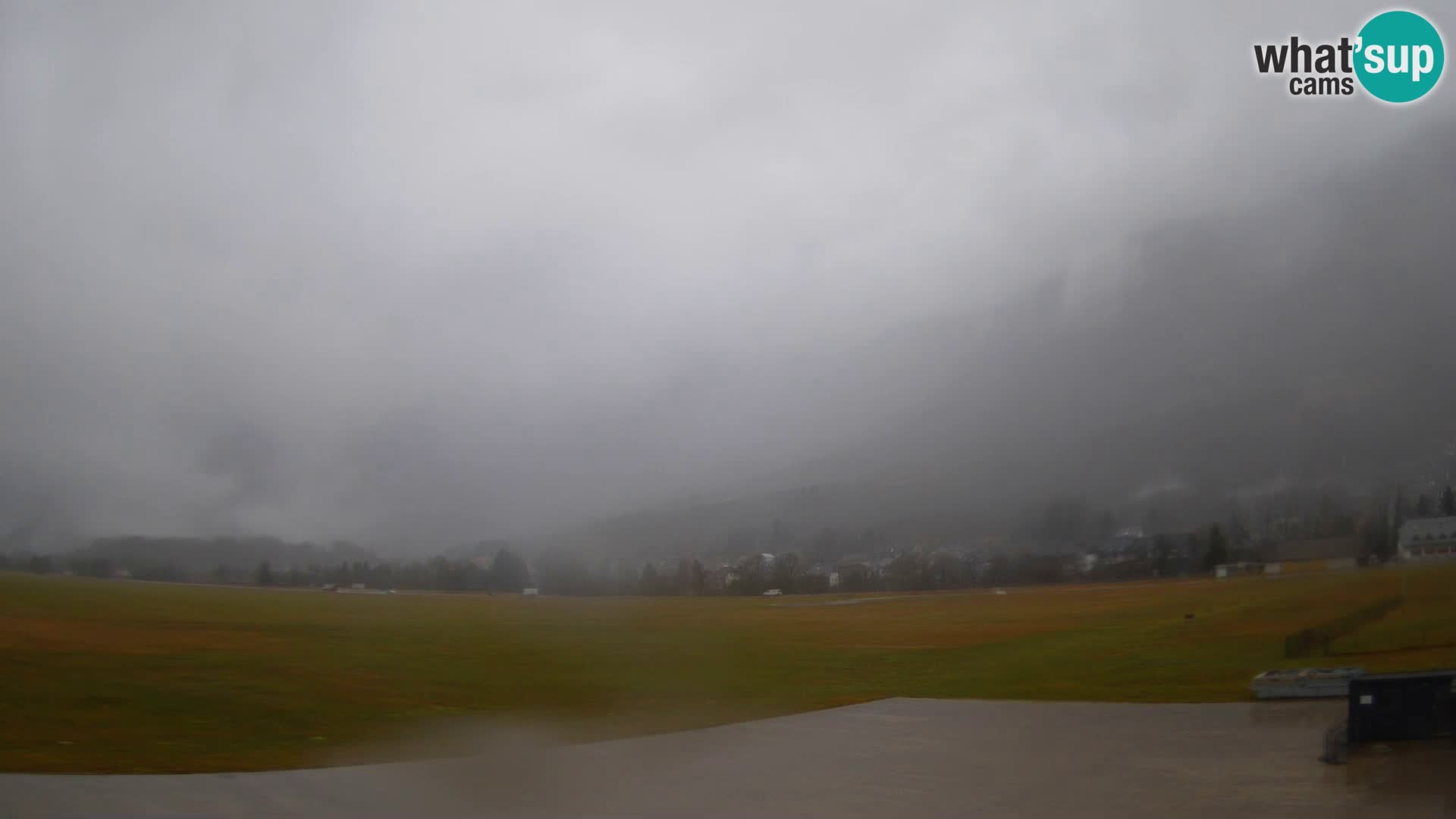 Cámara web en vivo Aeropuerto de Bovec – Vista a Kanin