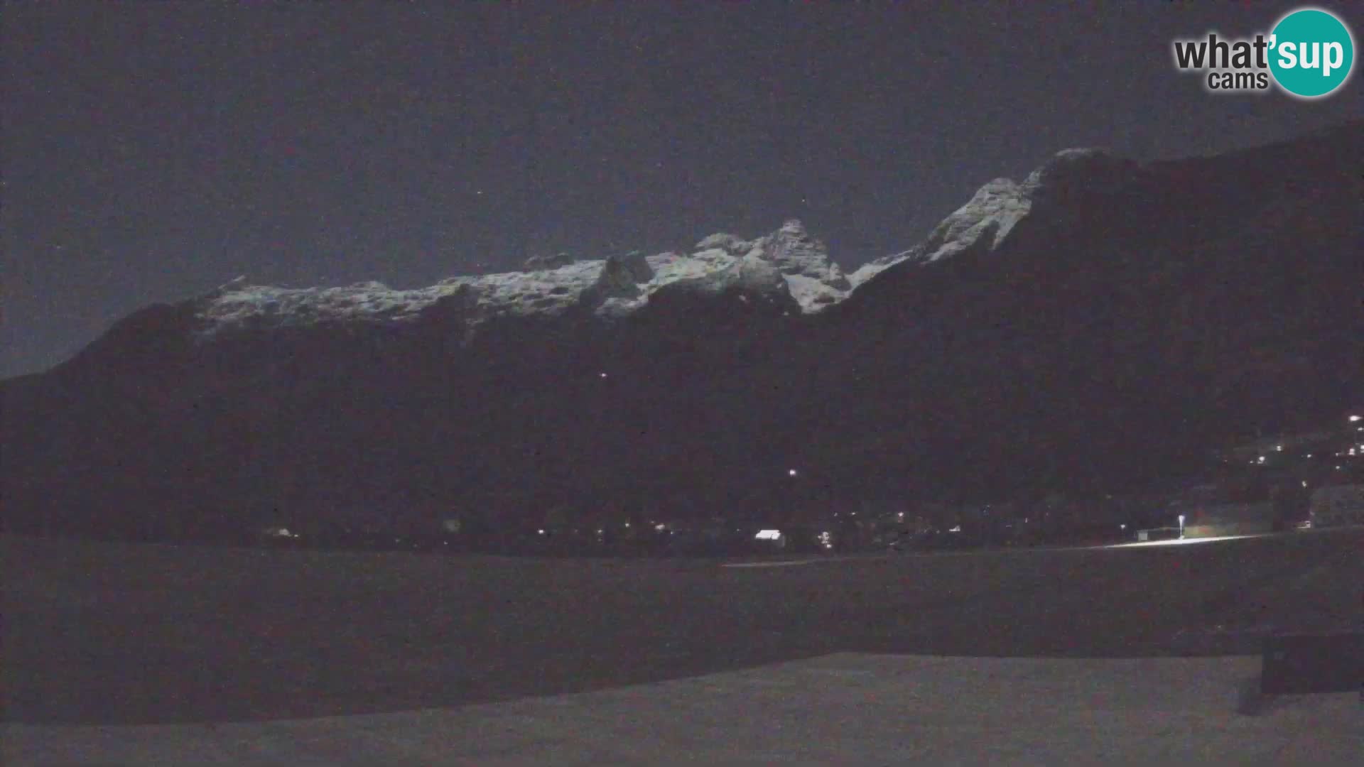 Live webcam Bovec airport – View to Kanin