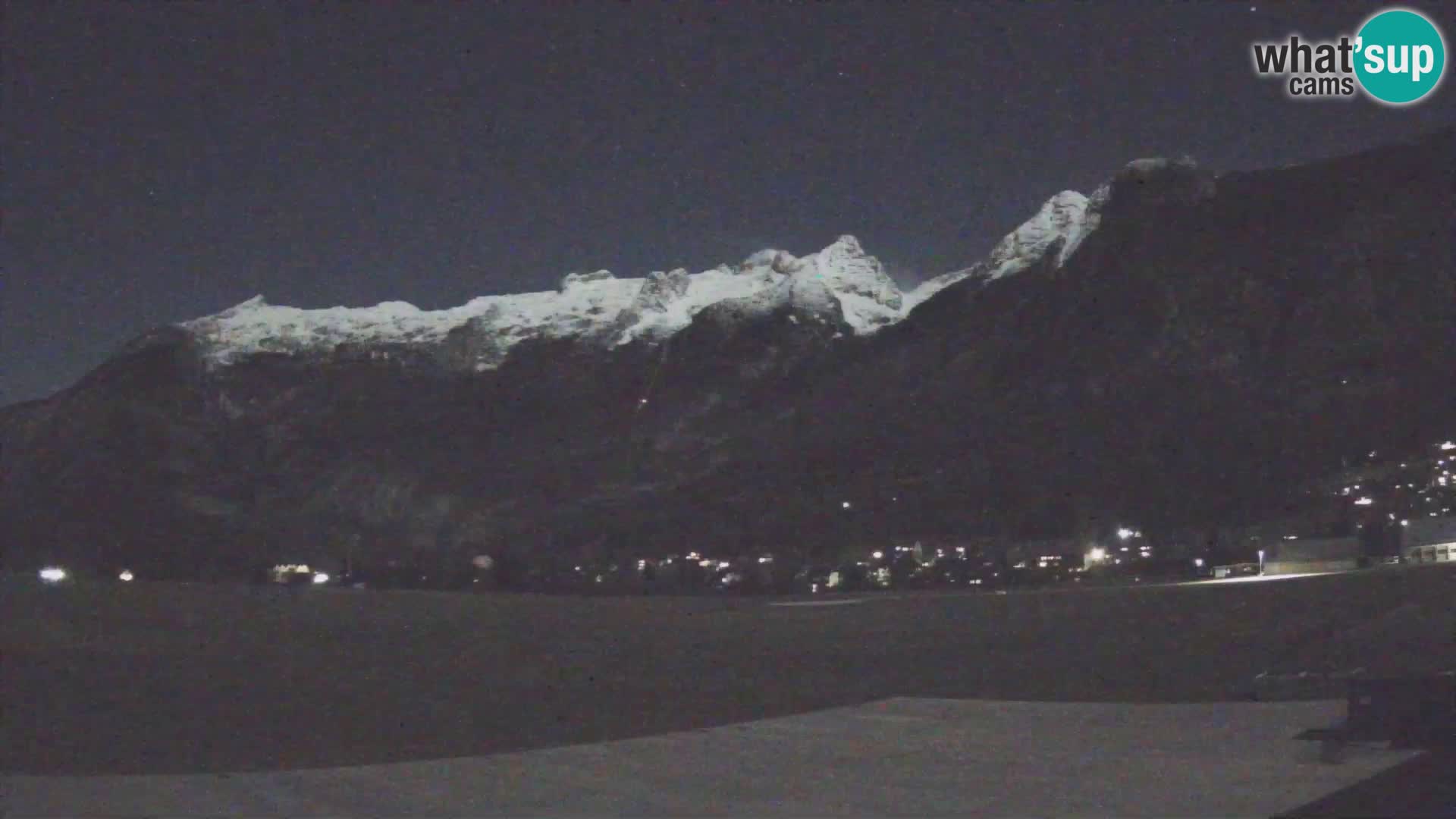 Live webcam Bovec airport – View to Kanin