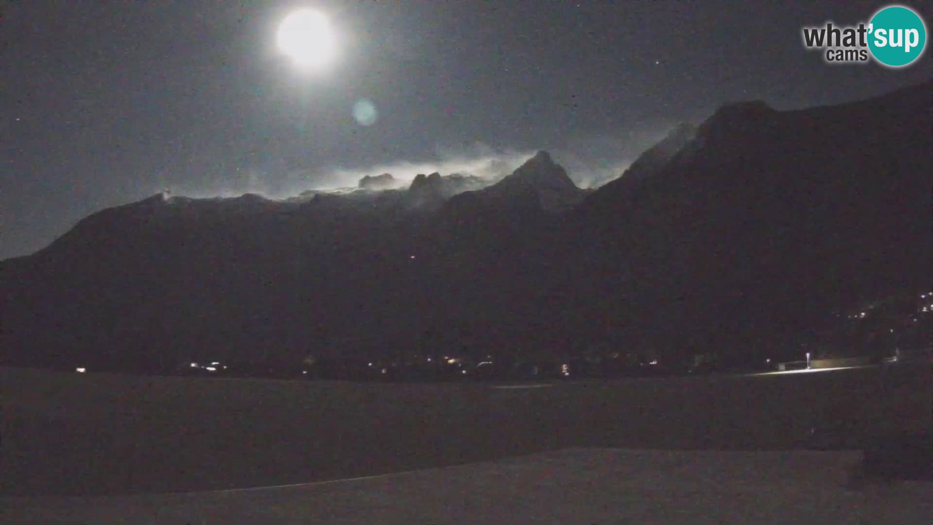 Live webcam Bovec airport – View to Kanin