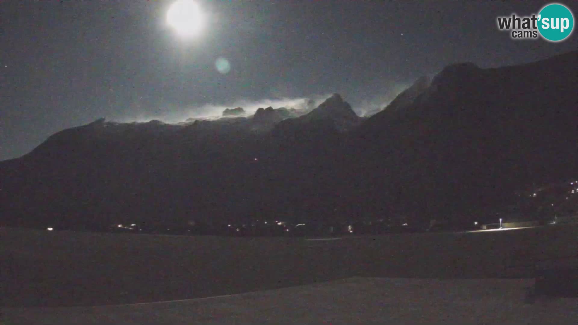 Live webcam Bovec airport – View to Kanin