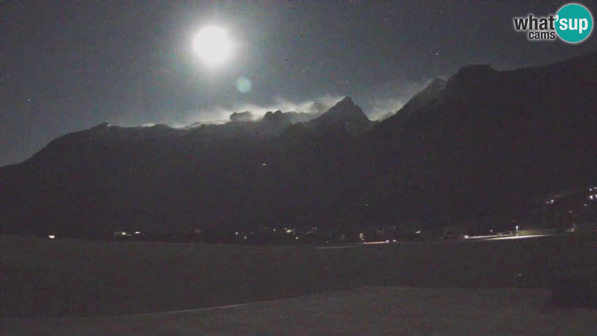 Live webcam Bovec airport – View to Kanin