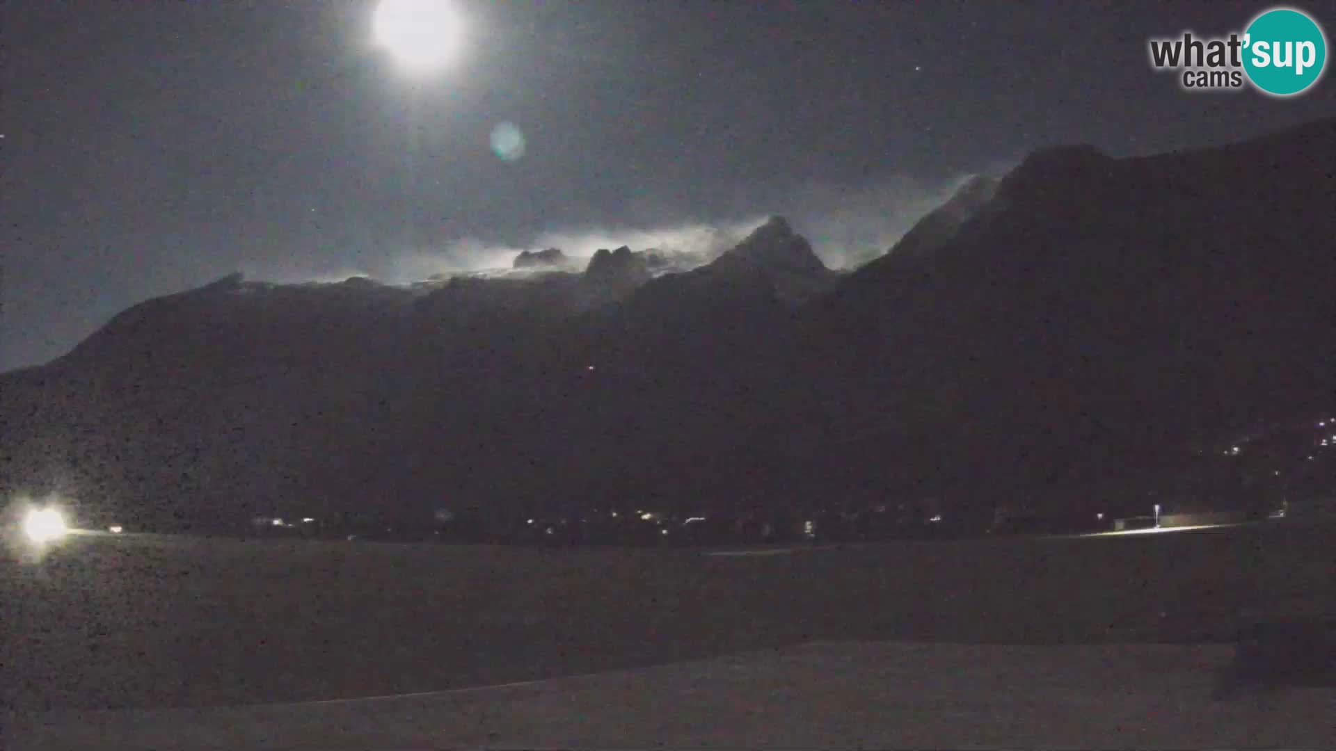 Live webcam Bovec airport – View to Kanin