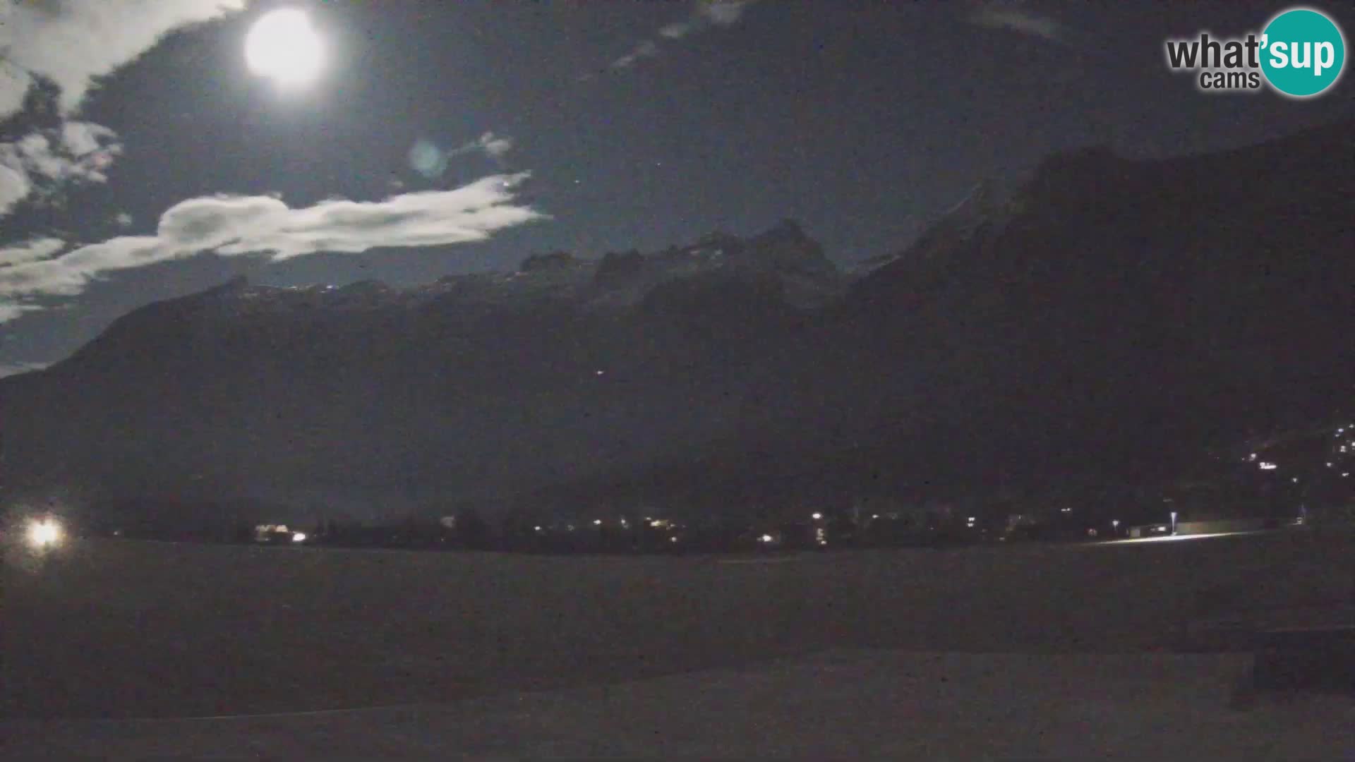 Live webcam Bovec airport – View to Kanin