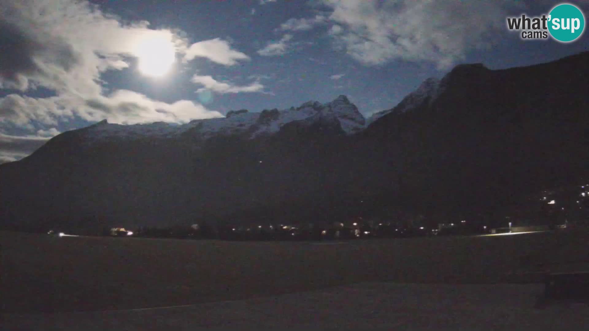 Live webcam Bovec airport – View to Kanin