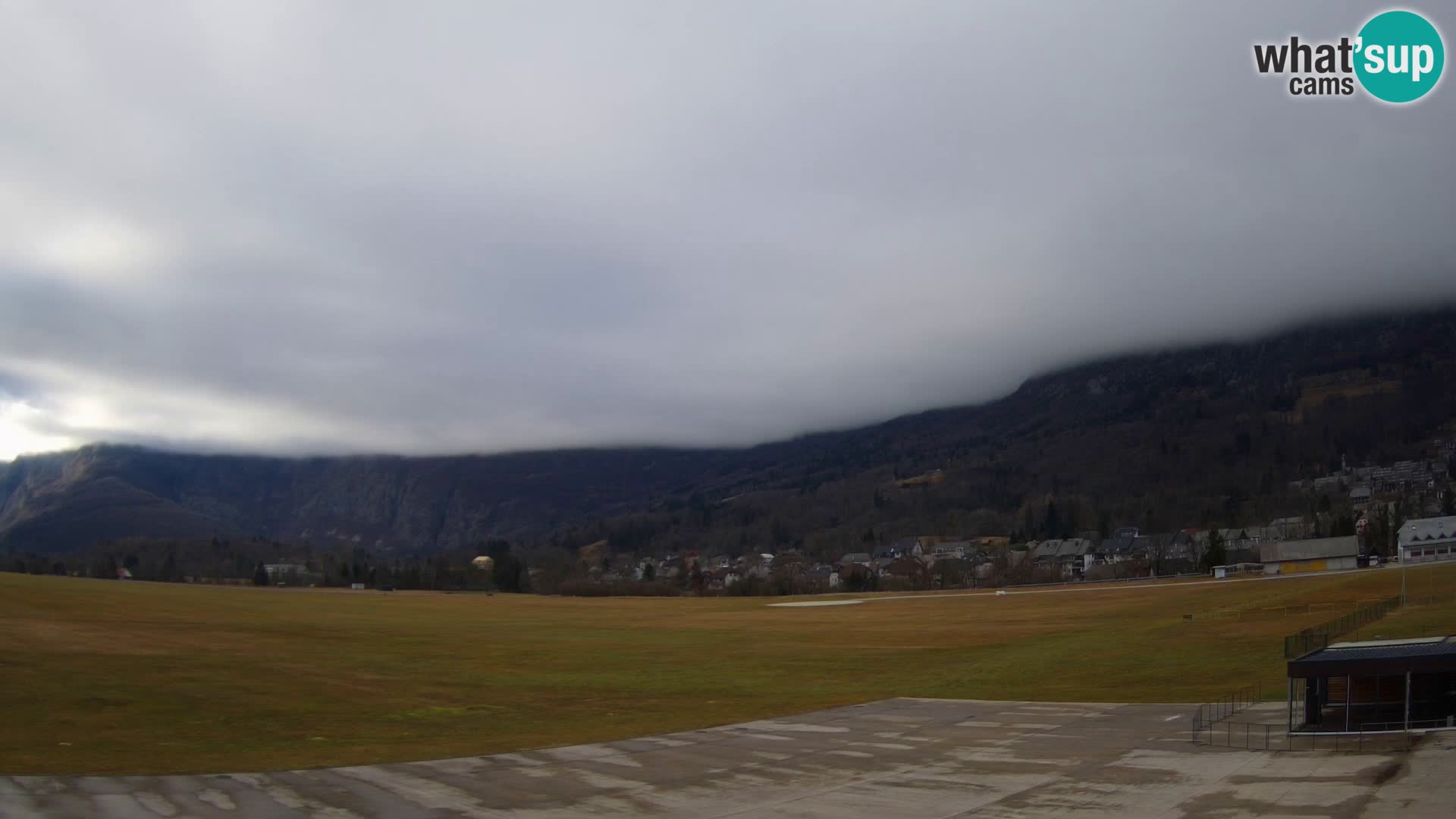 Spletna kamera letališče Bovec – pogled proti Kaninu