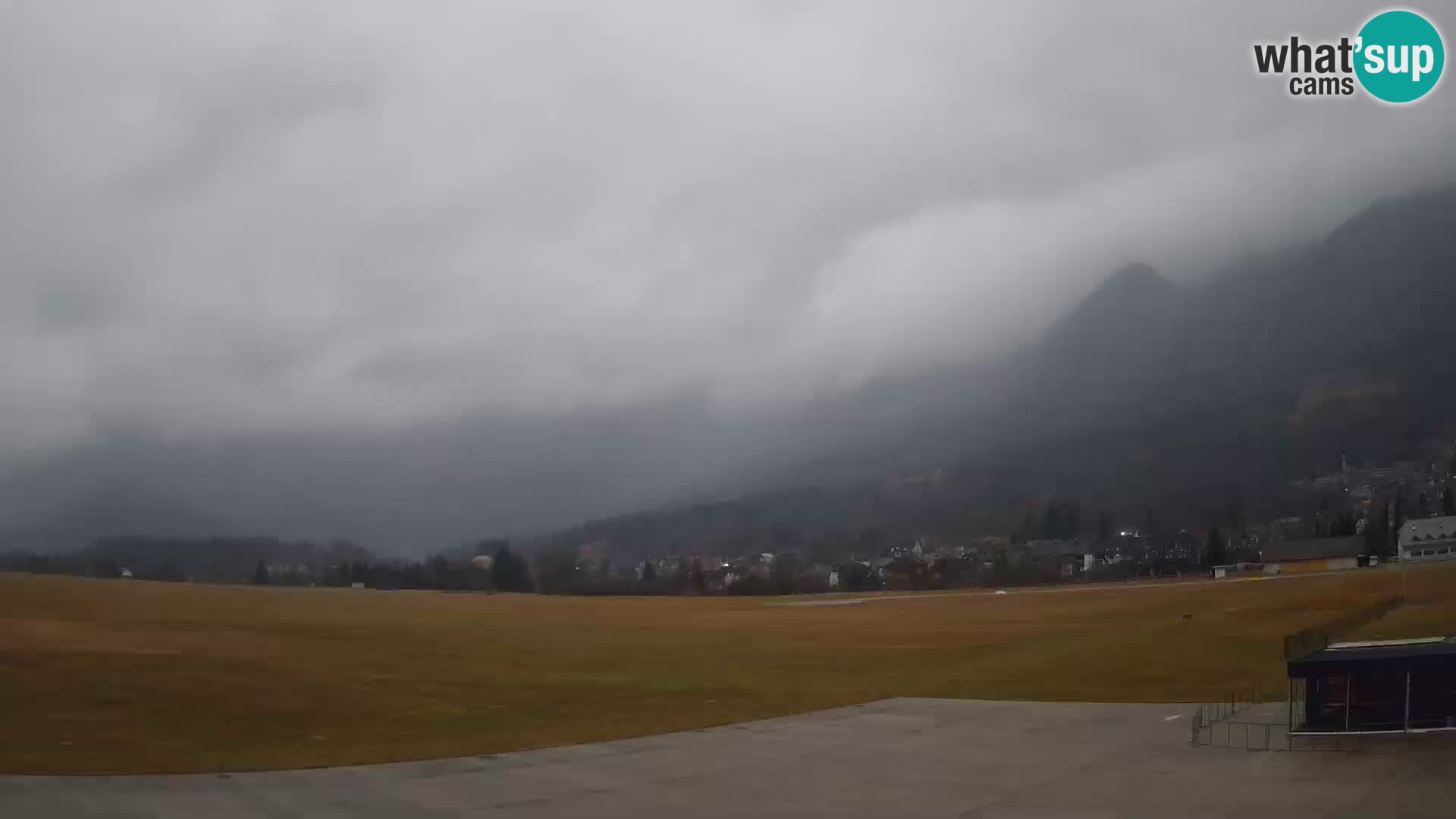 Cámara web en vivo Aeropuerto de Bovec – Vista a Kanin