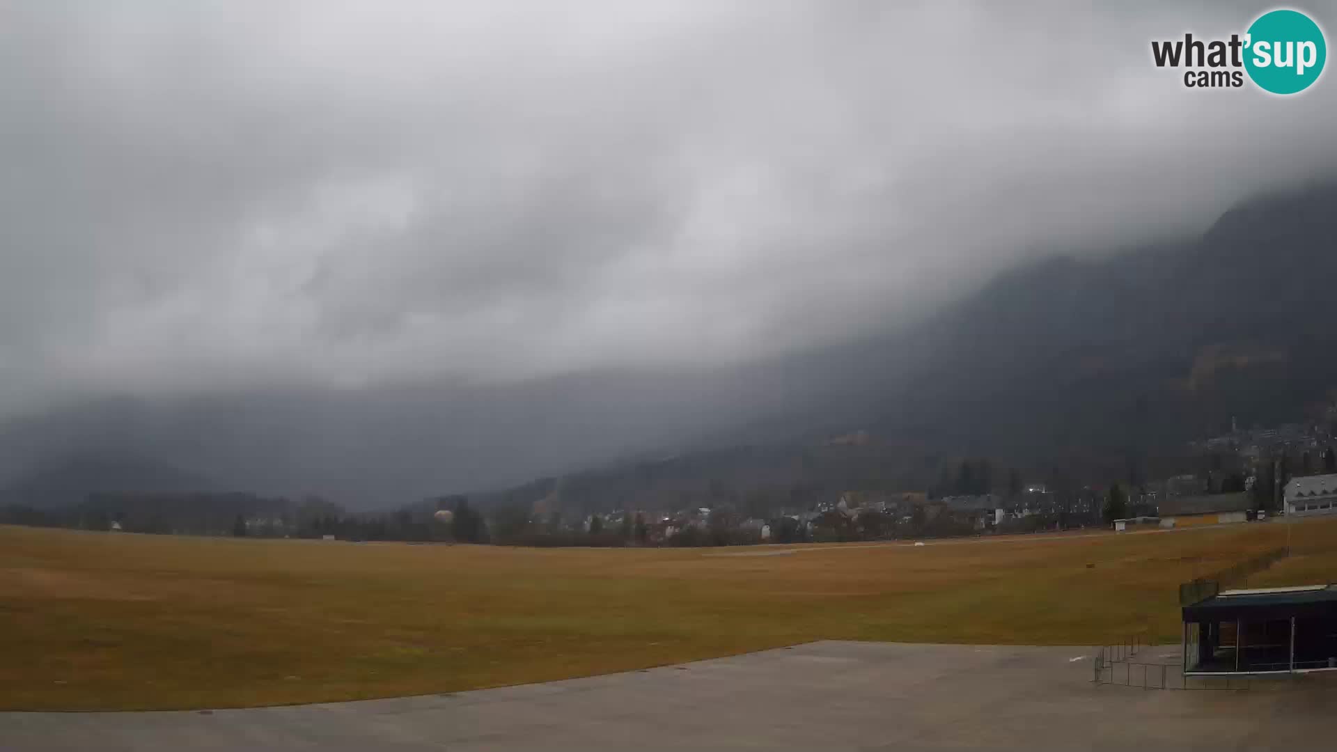 Cámara web en vivo Aeropuerto de Bovec – Vista a Kanin