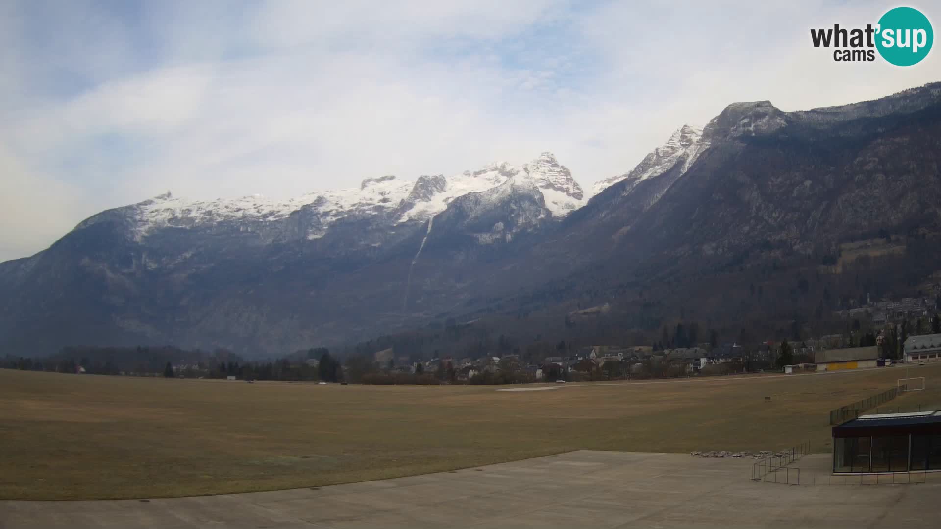 Live webcam Bovec airport – View to Kanin