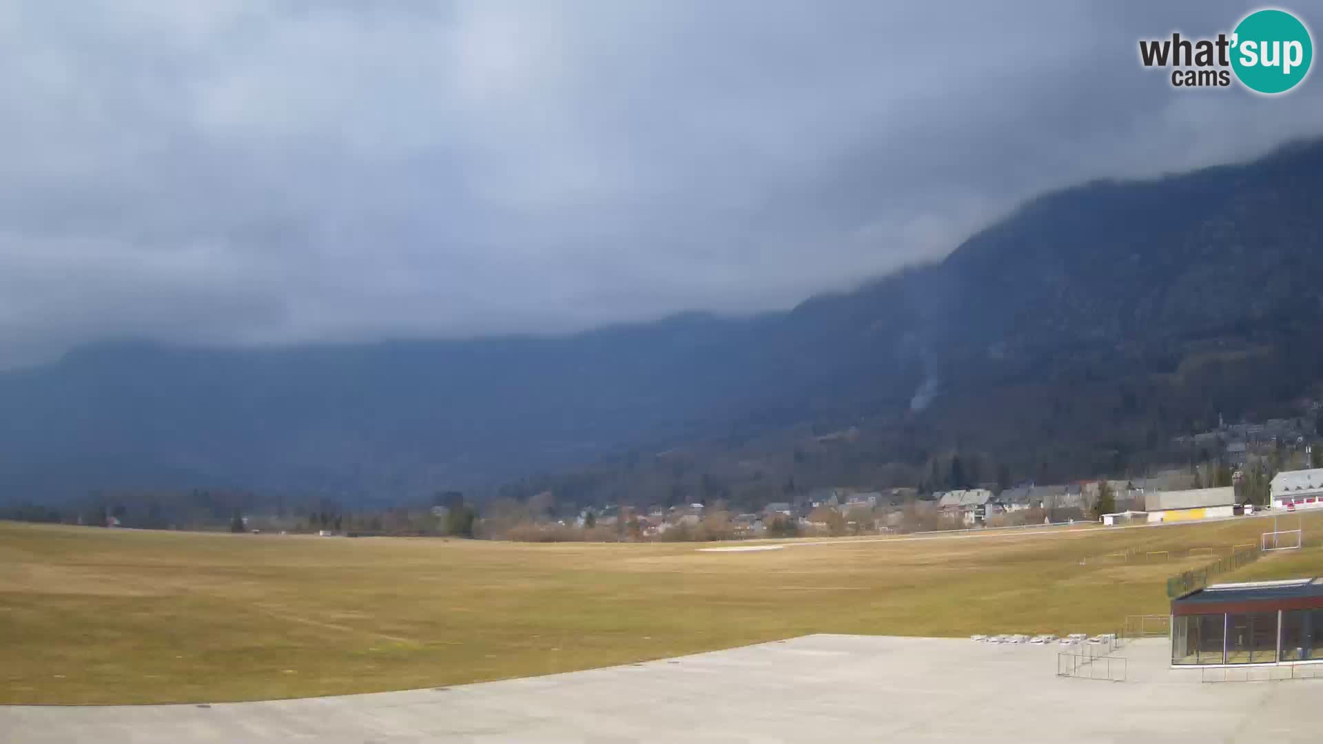 Webcam en direct Aéroport de Bovec – Vue sur Kanin