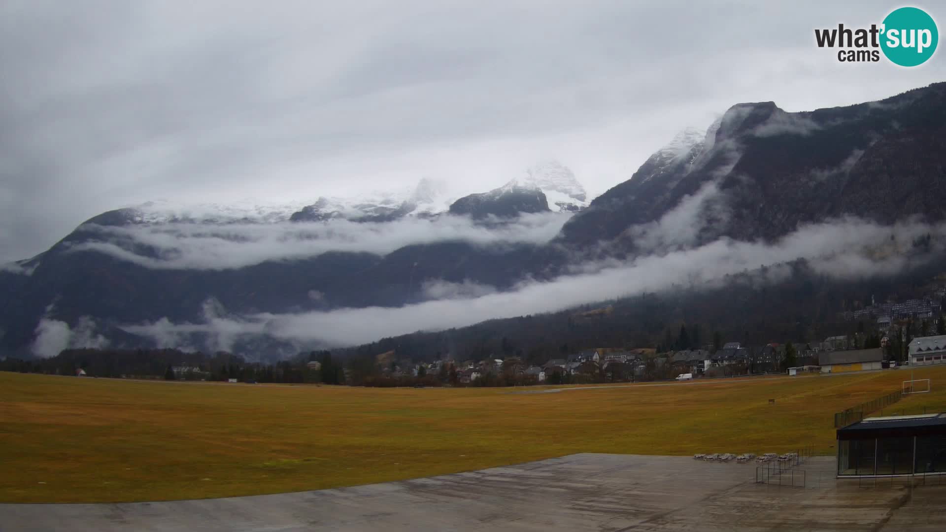 Live webcam Bovec airport – View to Kanin