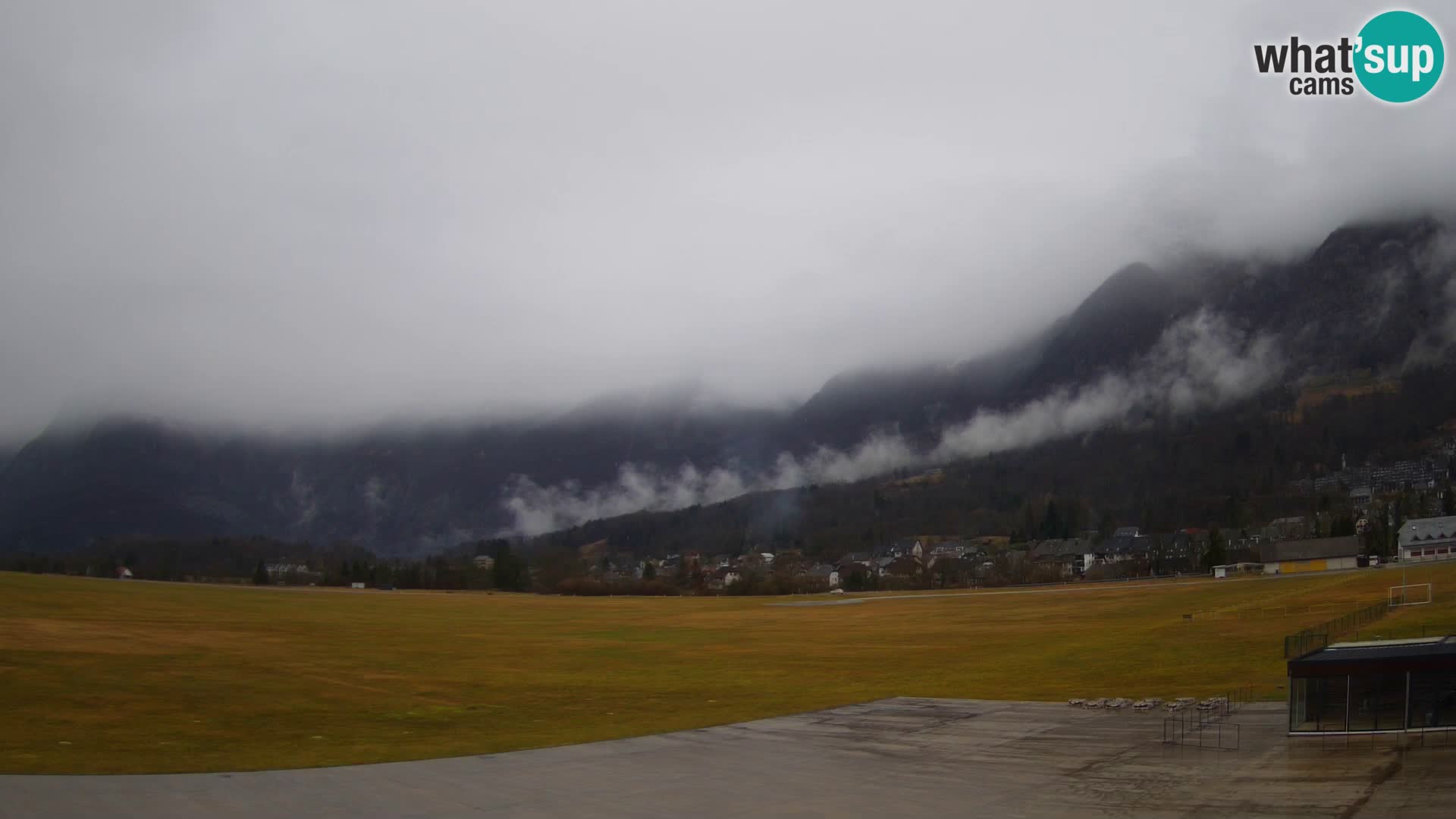 Live webcam Bovec airport – View to Kanin