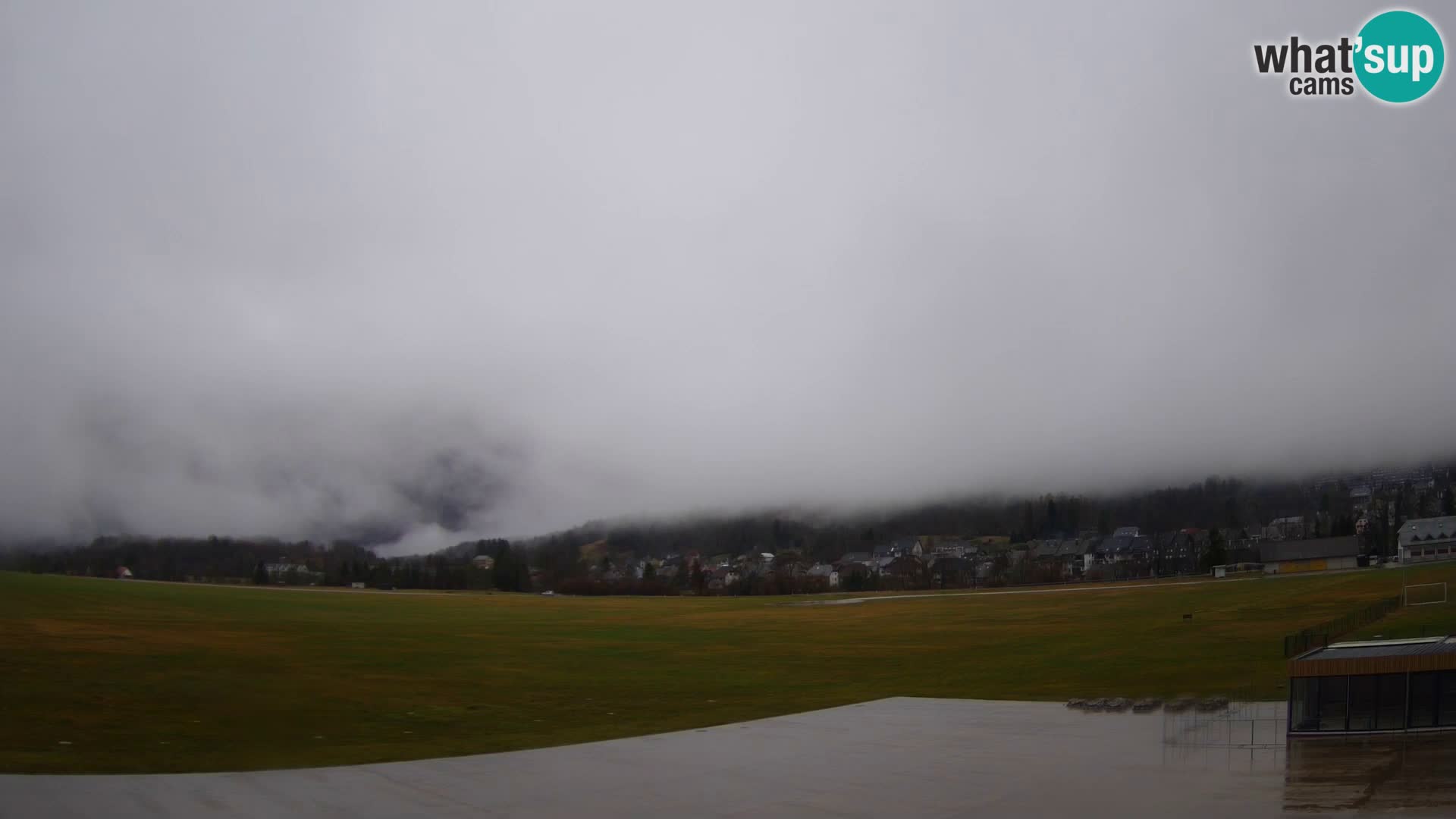 Cámara web en vivo Aeropuerto de Bovec – Vista a Kanin