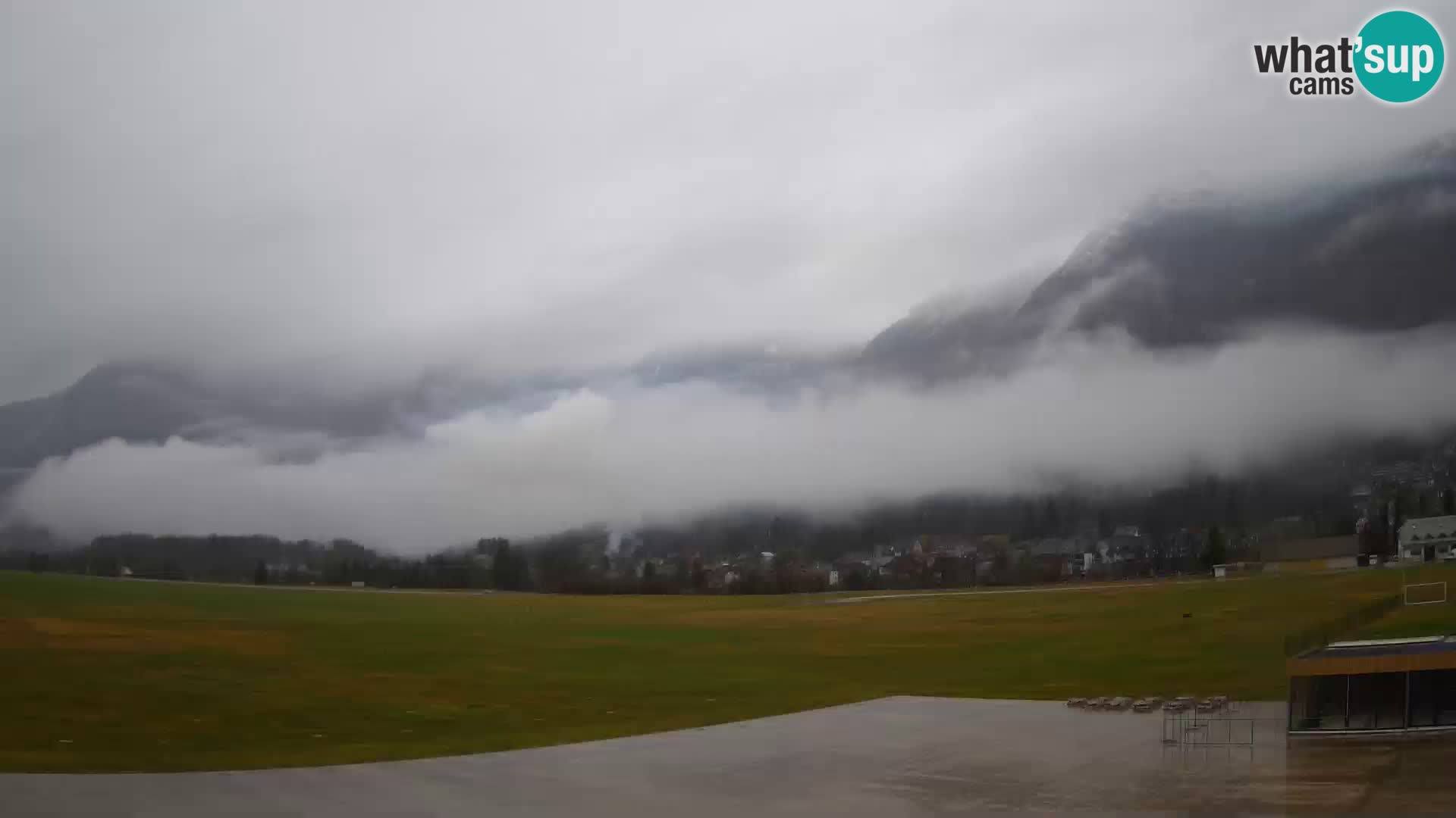 Live webcam Bovec airport – View to Kanin