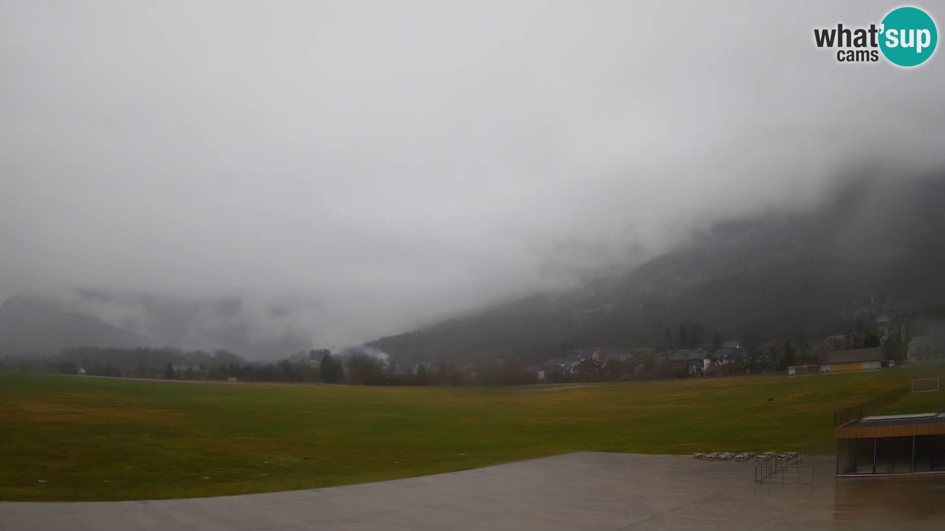 Cámara web en vivo Aeropuerto de Bovec – Vista a Kanin