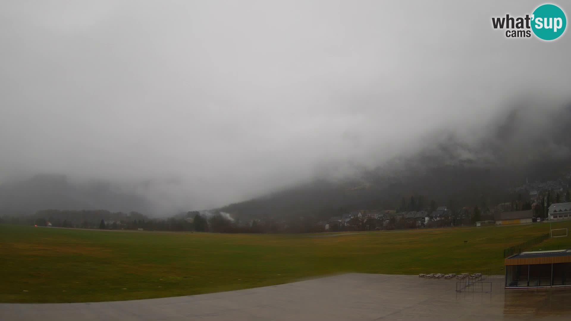 Cámara web en vivo Aeropuerto de Bovec – Vista a Kanin