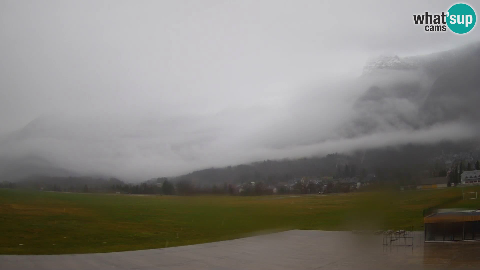 Cámara web en vivo Aeropuerto de Bovec – Vista a Kanin