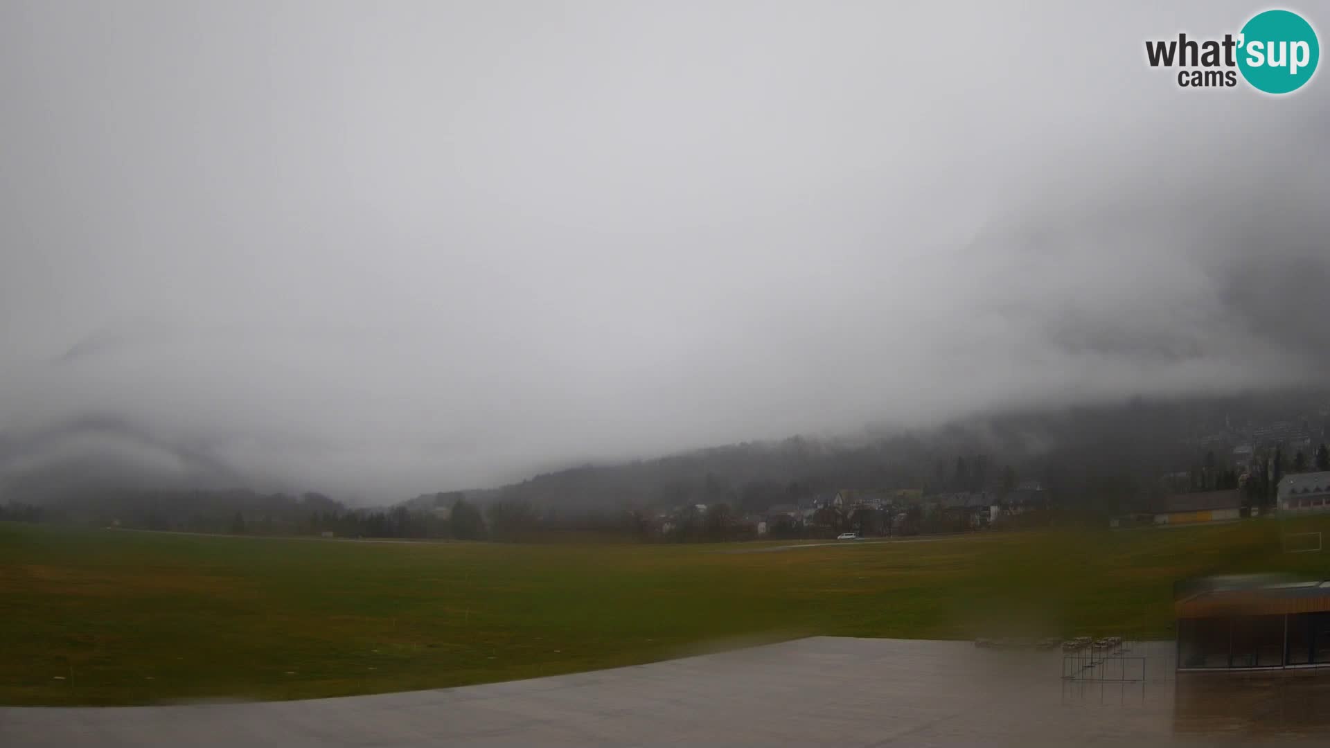 Cámara web en vivo Aeropuerto de Bovec – Vista a Kanin