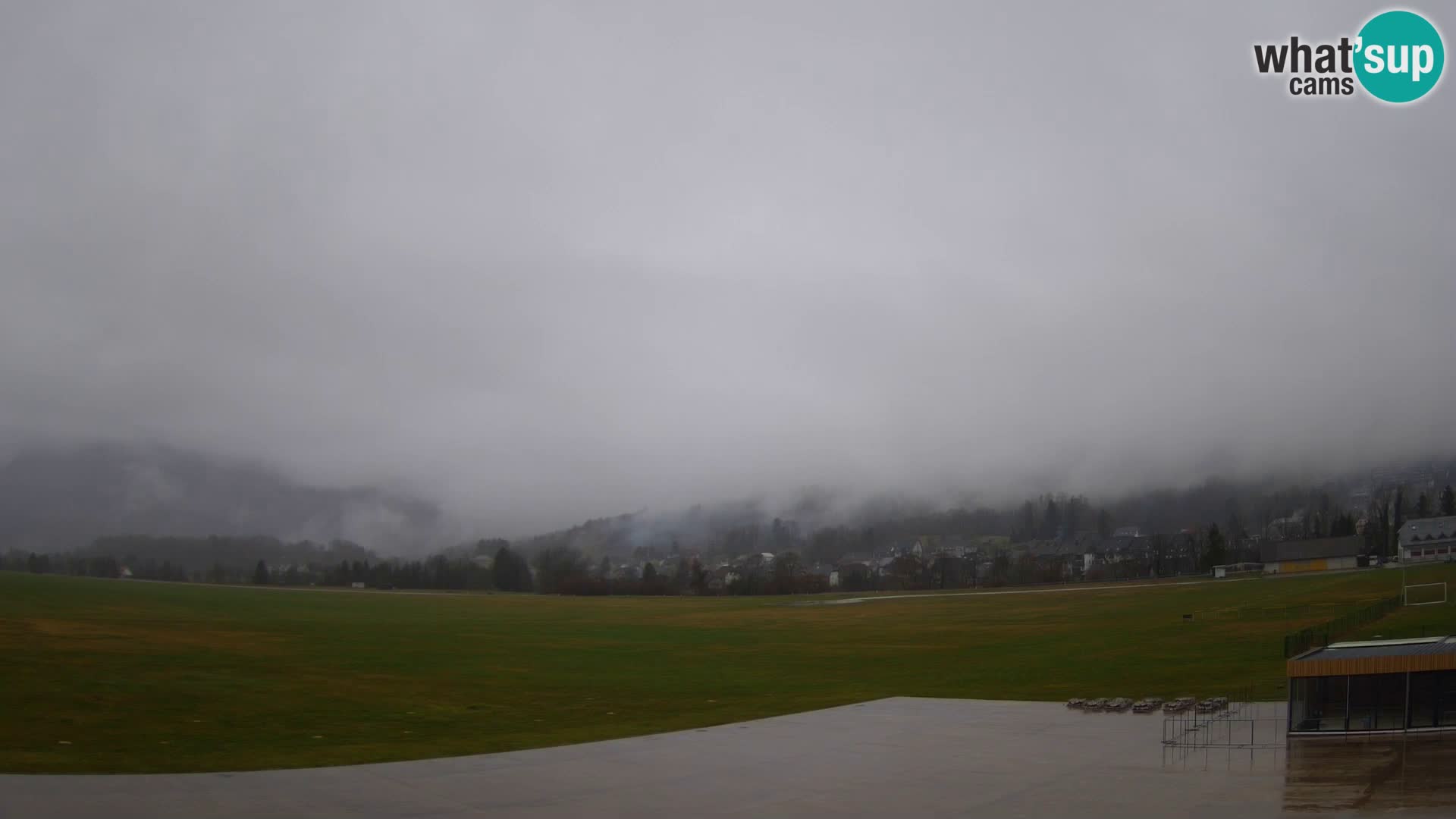 Cámara web en vivo Aeropuerto de Bovec – Vista a Kanin