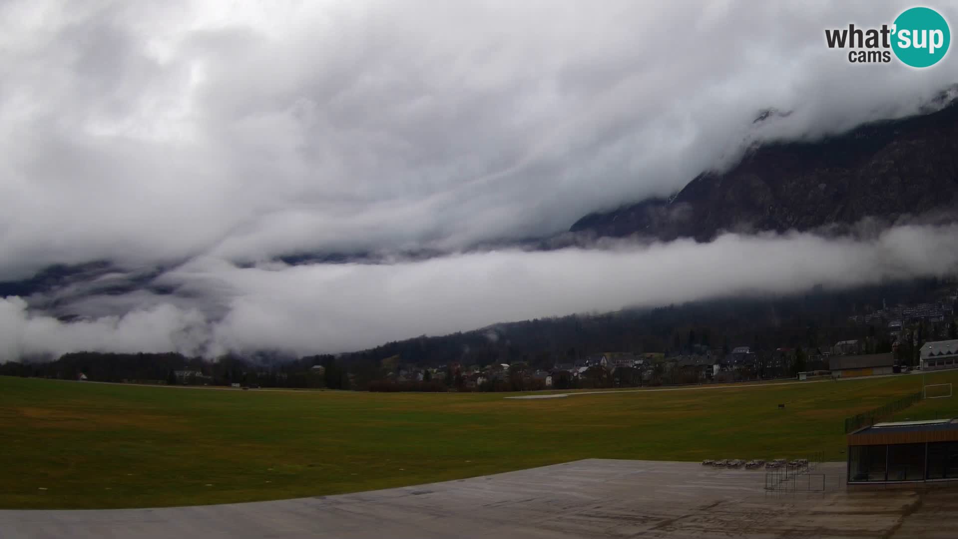 Webcam en direct Aéroport de Bovec – Vue sur Kanin