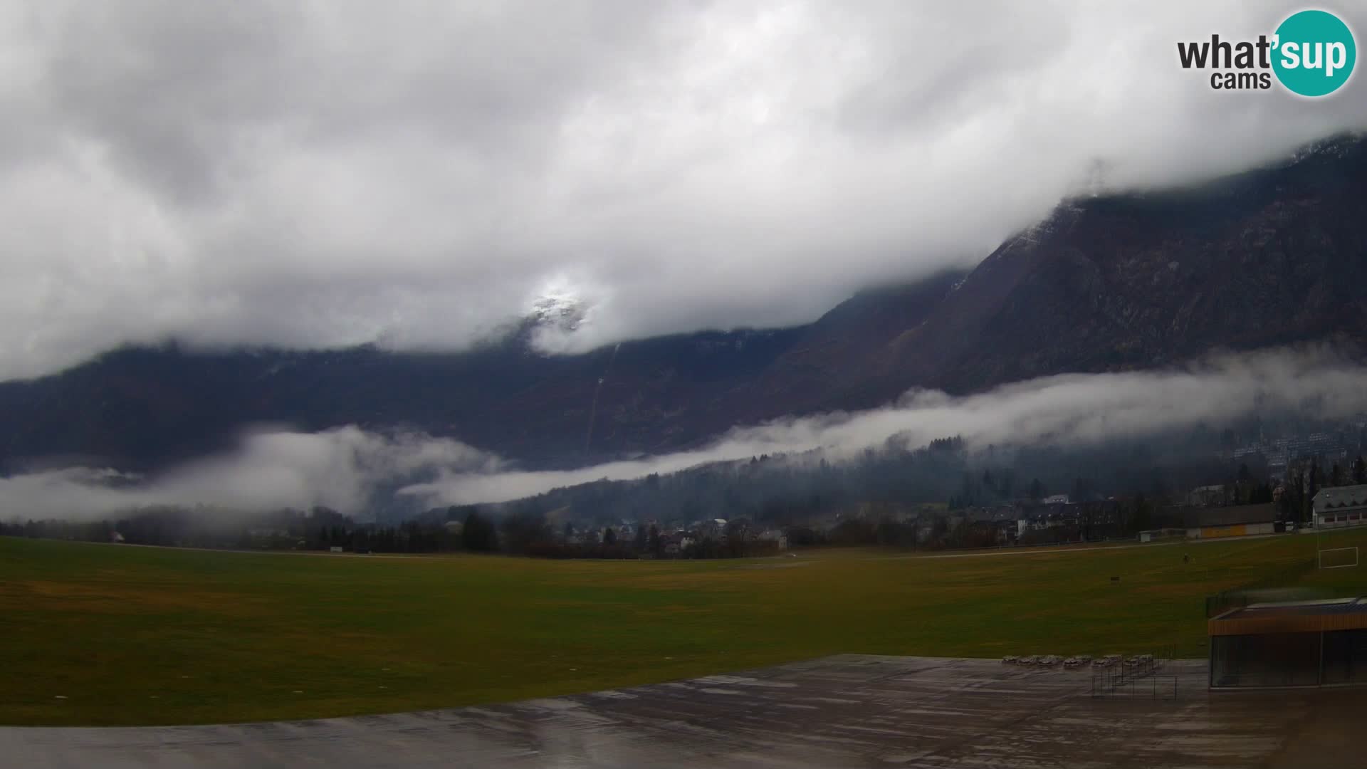 Live webcam Bovec airport – View to Kanin