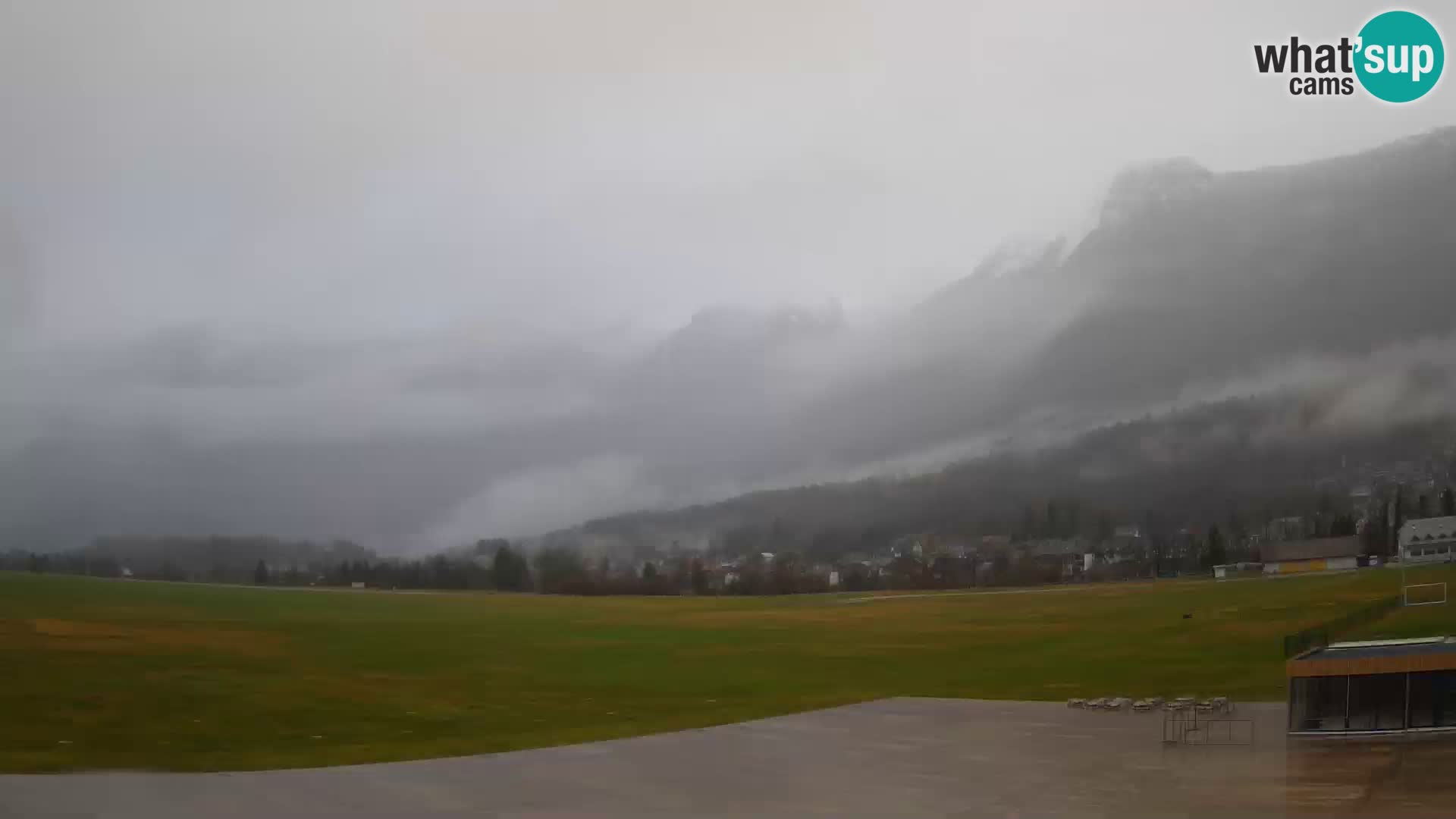 Live webcam Bovec airport – View to Kanin