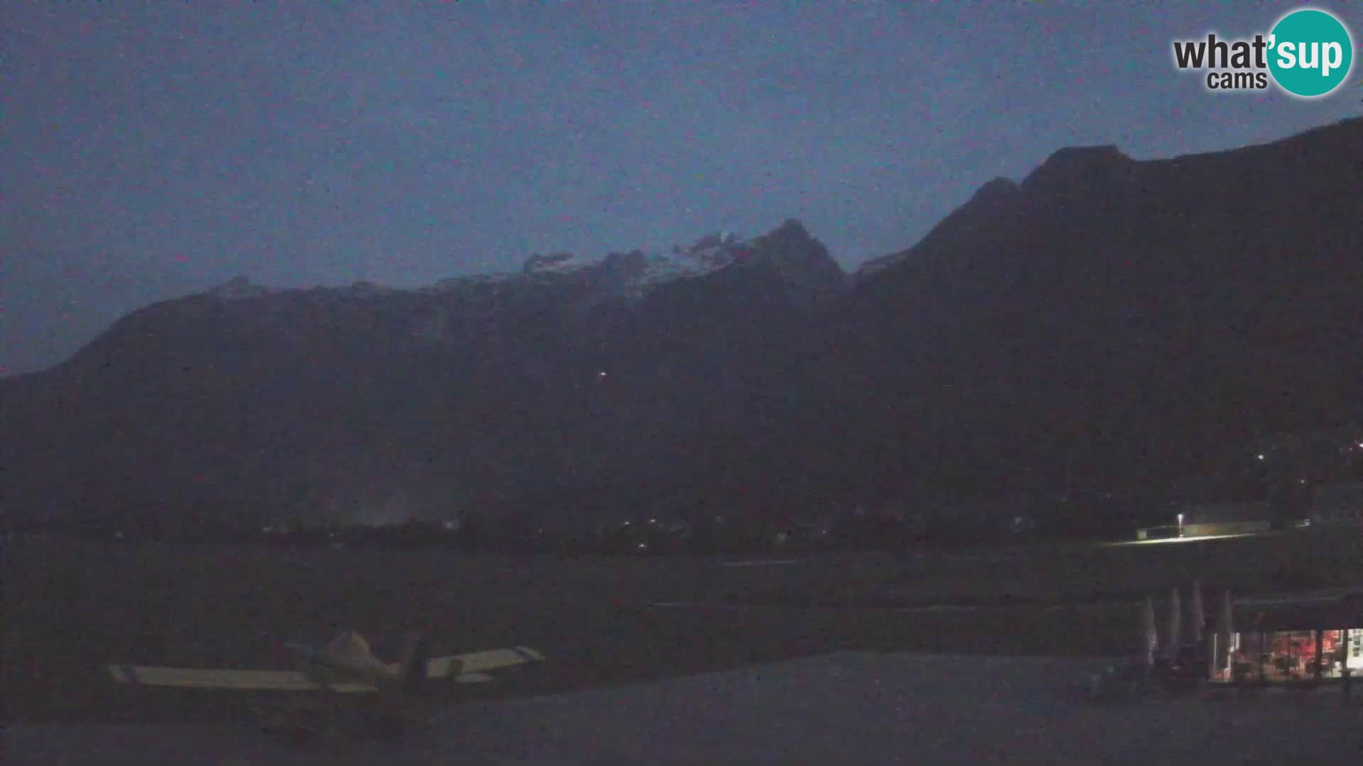Cámara web en vivo Aeropuerto de Bovec – Vista a Kanin