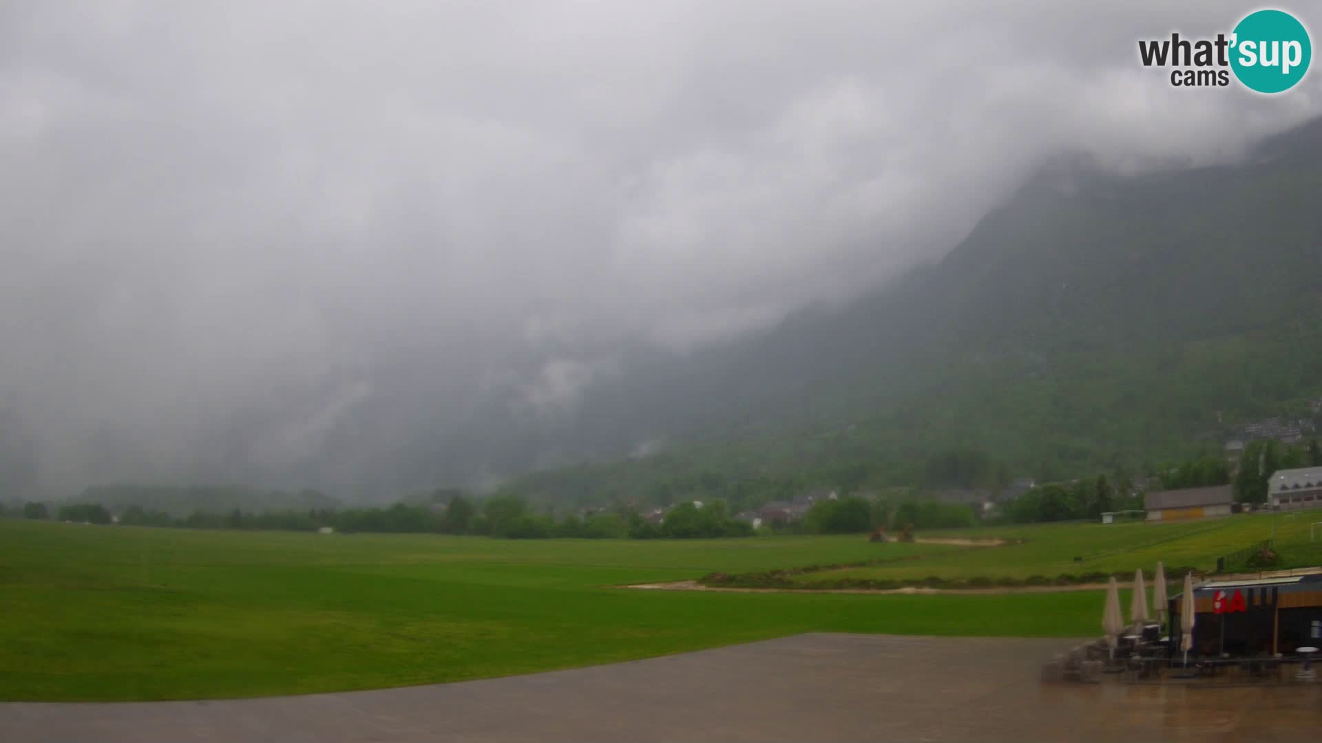 Webcam en direct Aéroport de Bovec – Vue sur Kanin