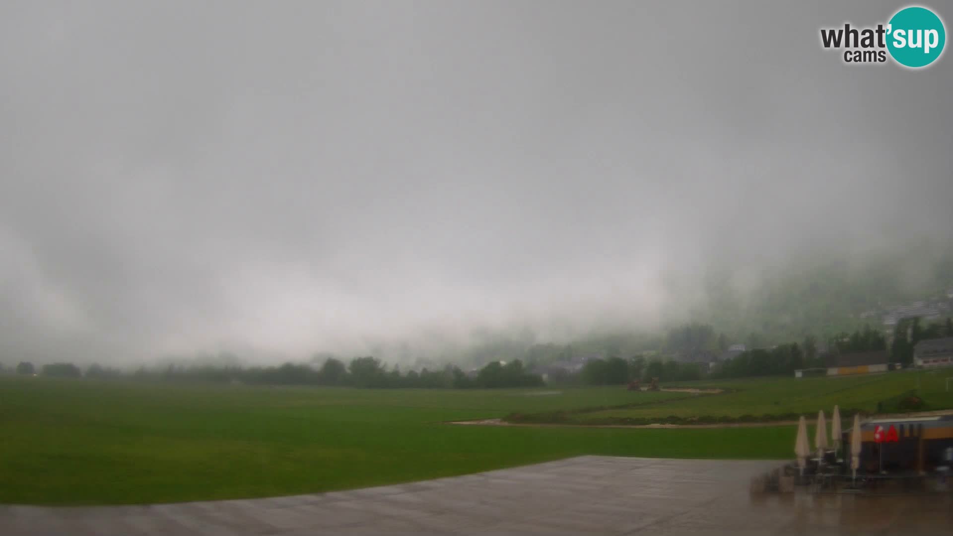 Cámara web en vivo Aeropuerto de Bovec – Vista a Kanin