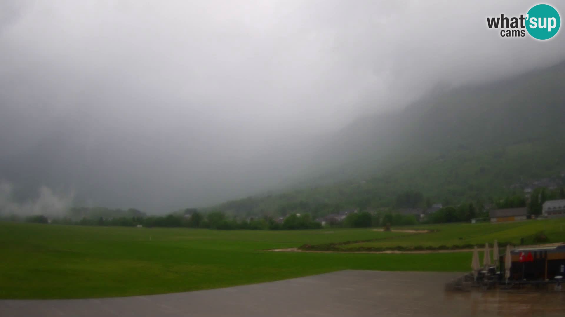 Live webcam Bovec airport – View to Kanin
