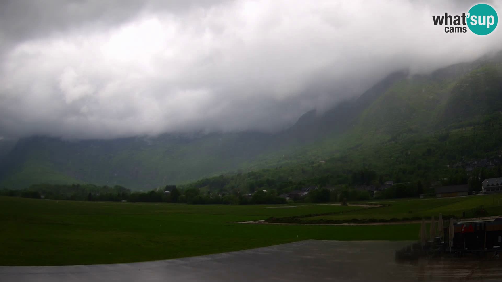 Webcam en direct Aéroport de Bovec – Vue sur Kanin