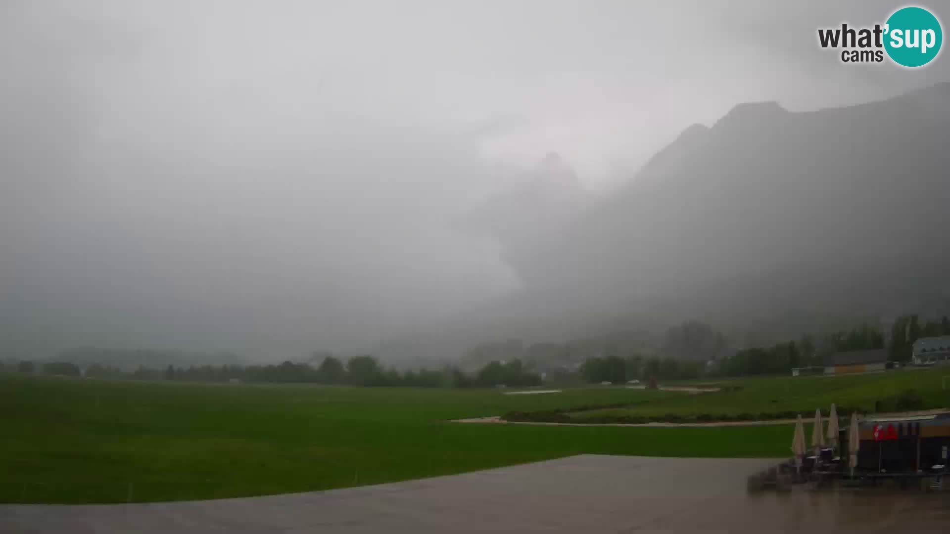 Cámara web en vivo Aeropuerto de Bovec – Vista a Kanin
