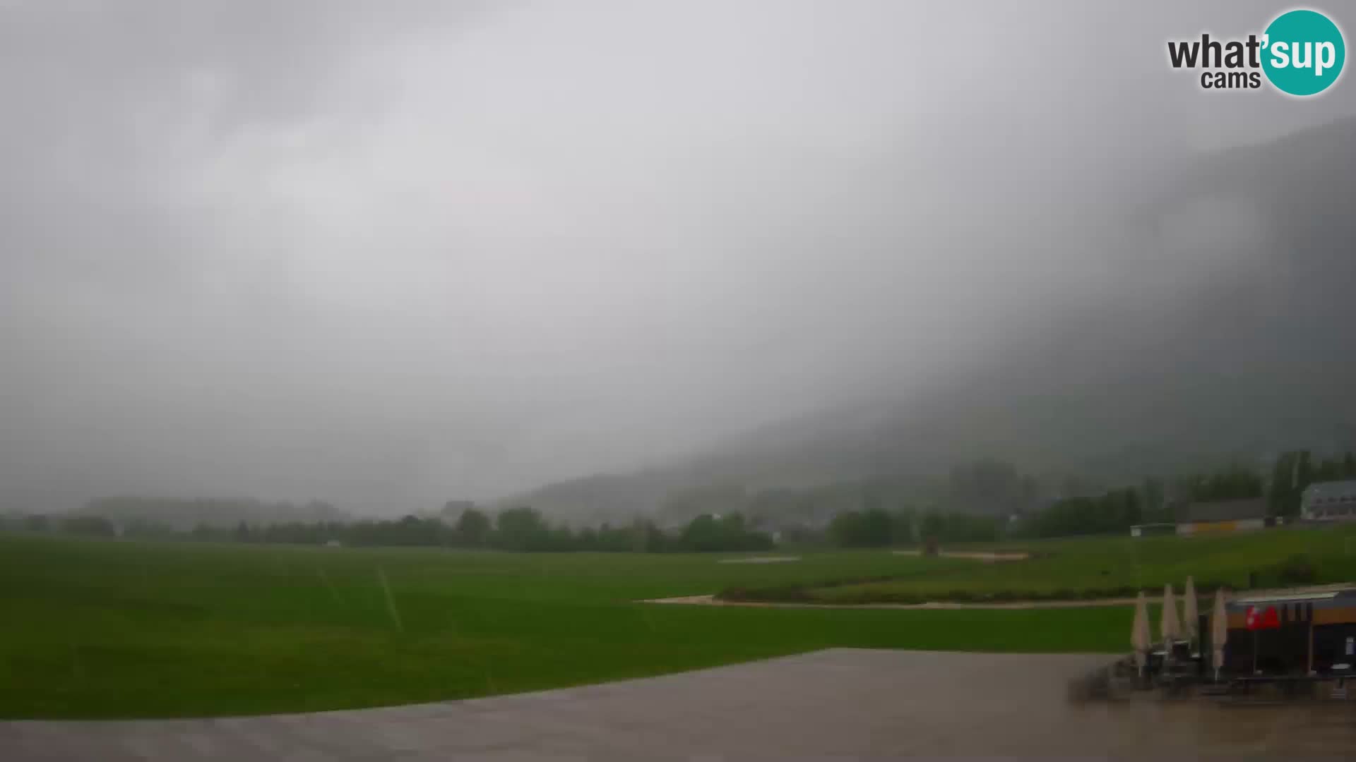 Cámara web en vivo Aeropuerto de Bovec – Vista a Kanin