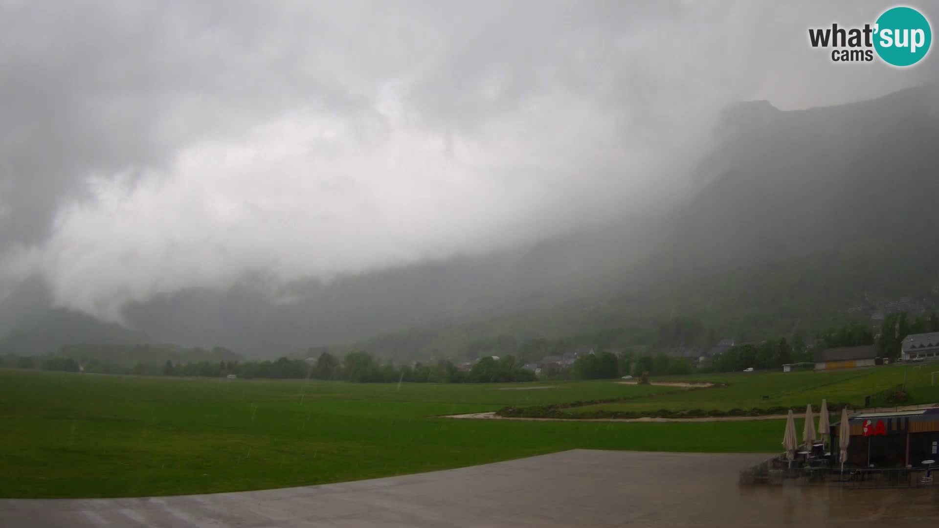 Webcam en direct Aéroport de Bovec – Vue sur Kanin