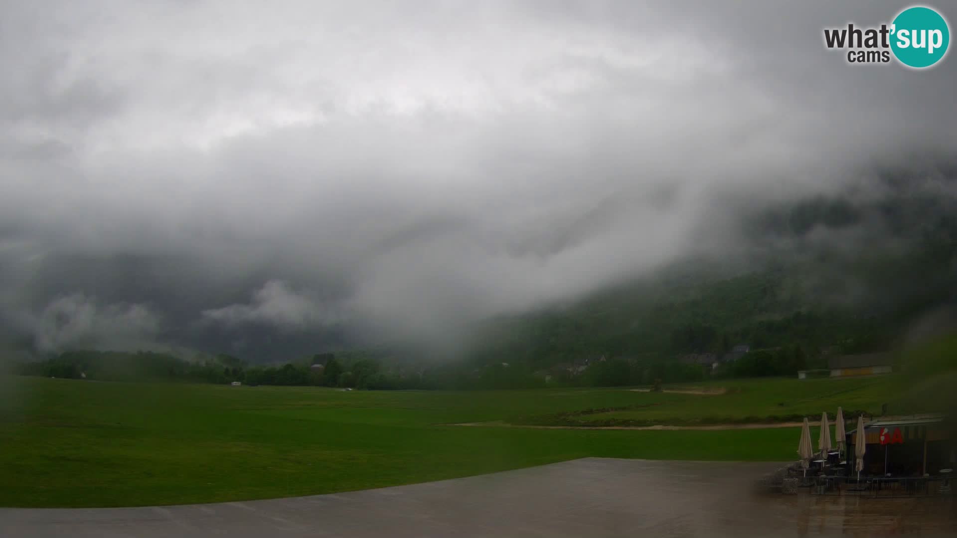 Webcam en direct Aéroport de Bovec – Vue sur Kanin