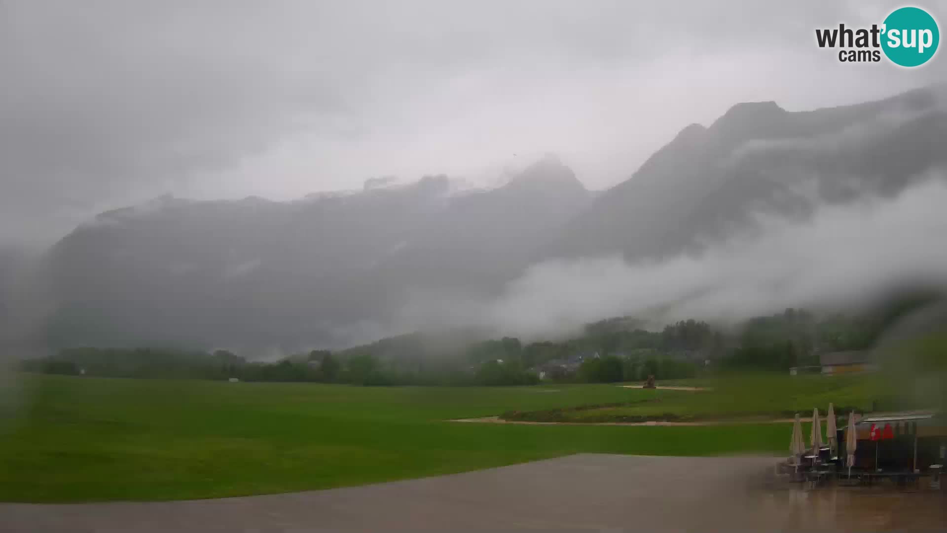 Cámara web en vivo Aeropuerto de Bovec – Vista a Kanin