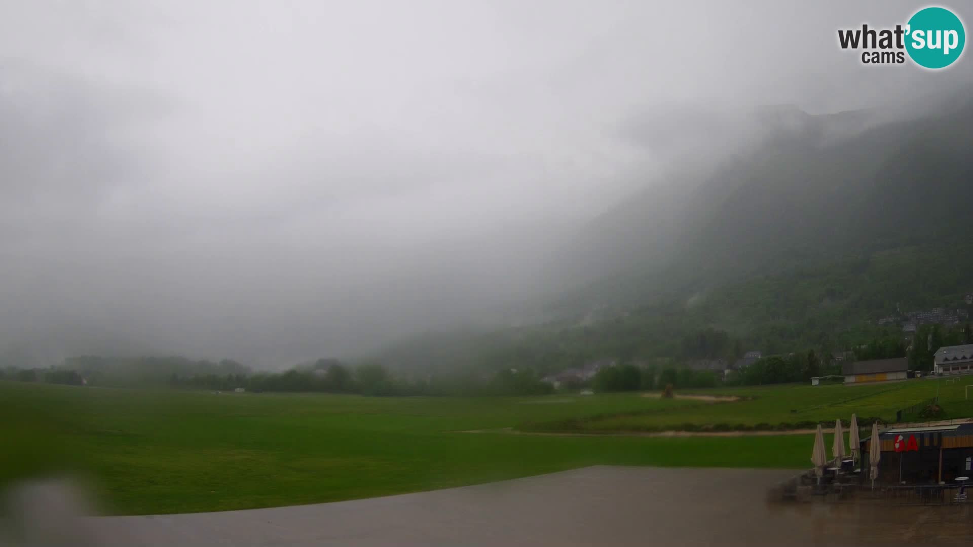 Live webcam Bovec airport – View to Kanin
