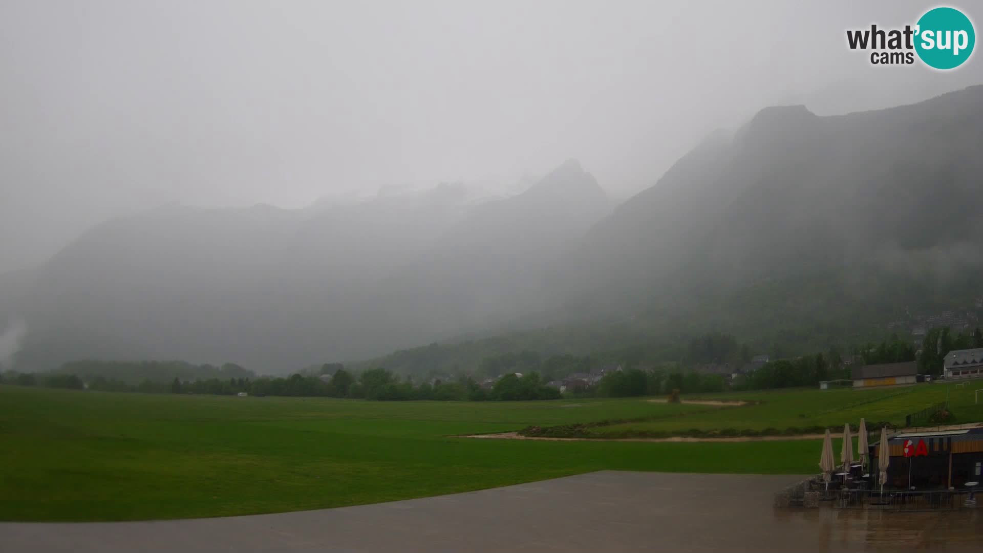 Webcam en direct Aéroport de Bovec – Vue sur Kanin
