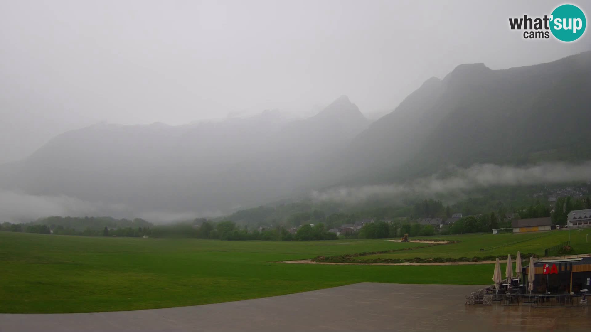 Live webcam Bovec airport – View to Kanin