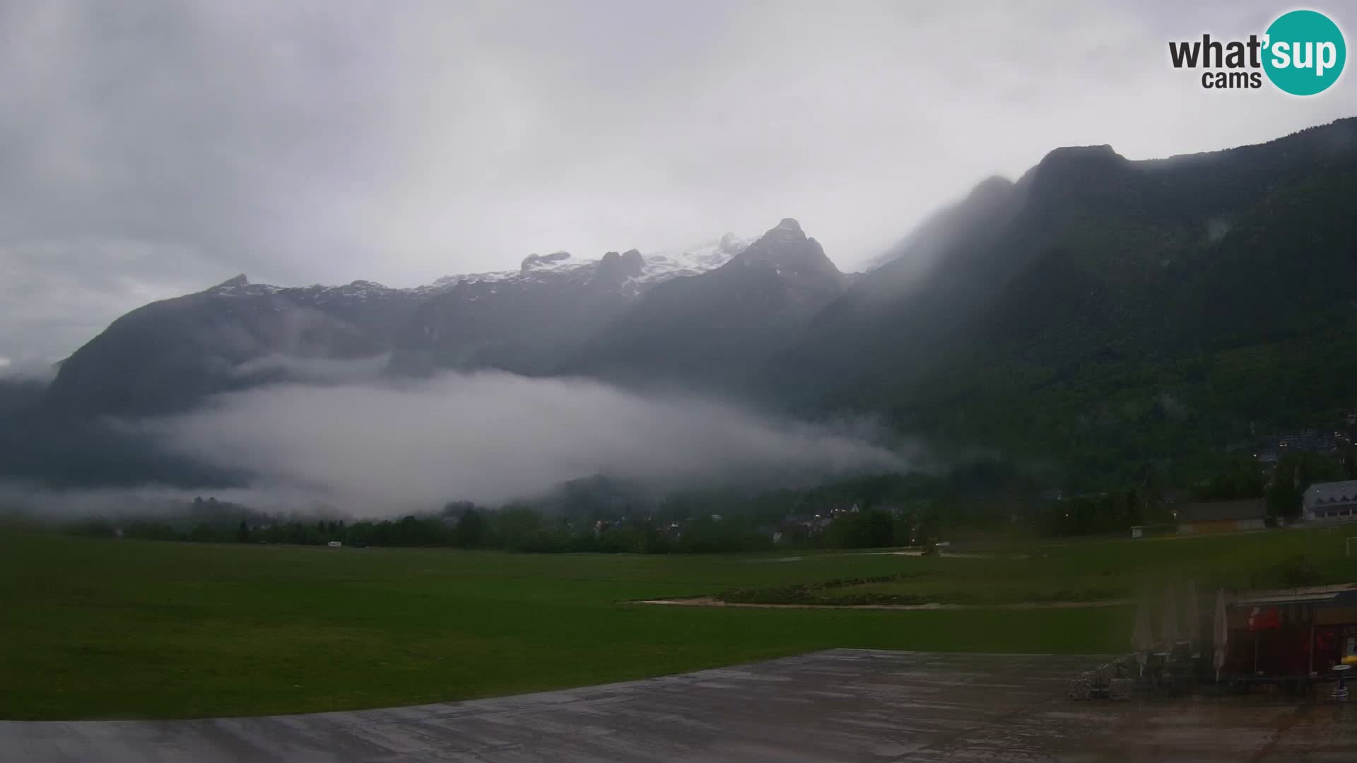Webcam en direct Aéroport de Bovec – Vue sur Kanin