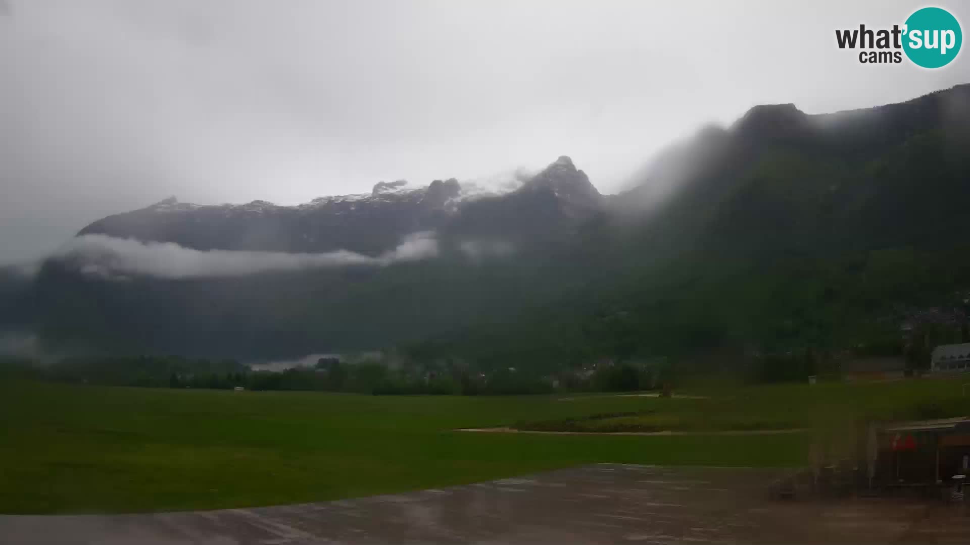 Live webcam Bovec airport – View to Kanin