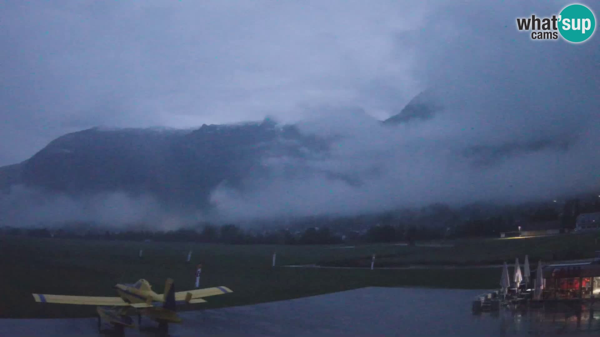 Live webcam Bovec airport – View to Kanin