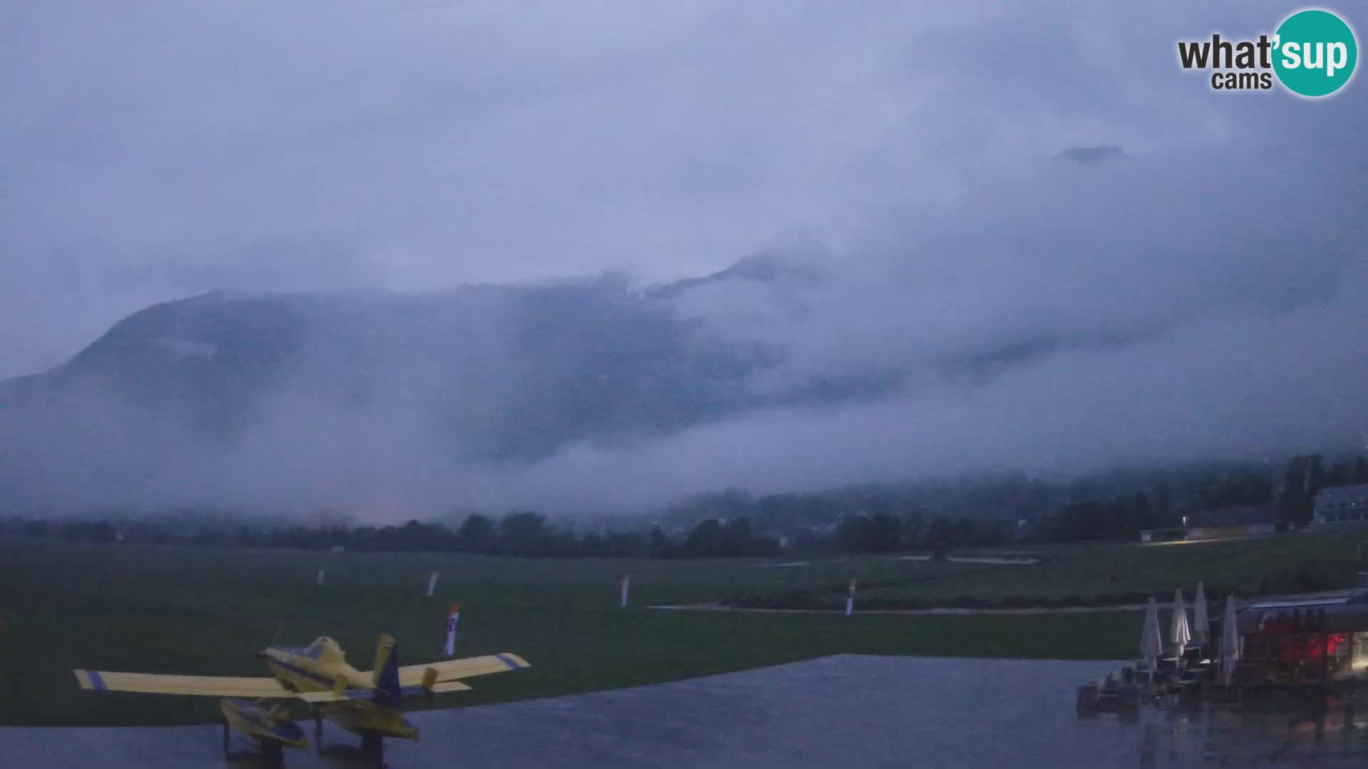 Live webcam Bovec airport – View to Kanin