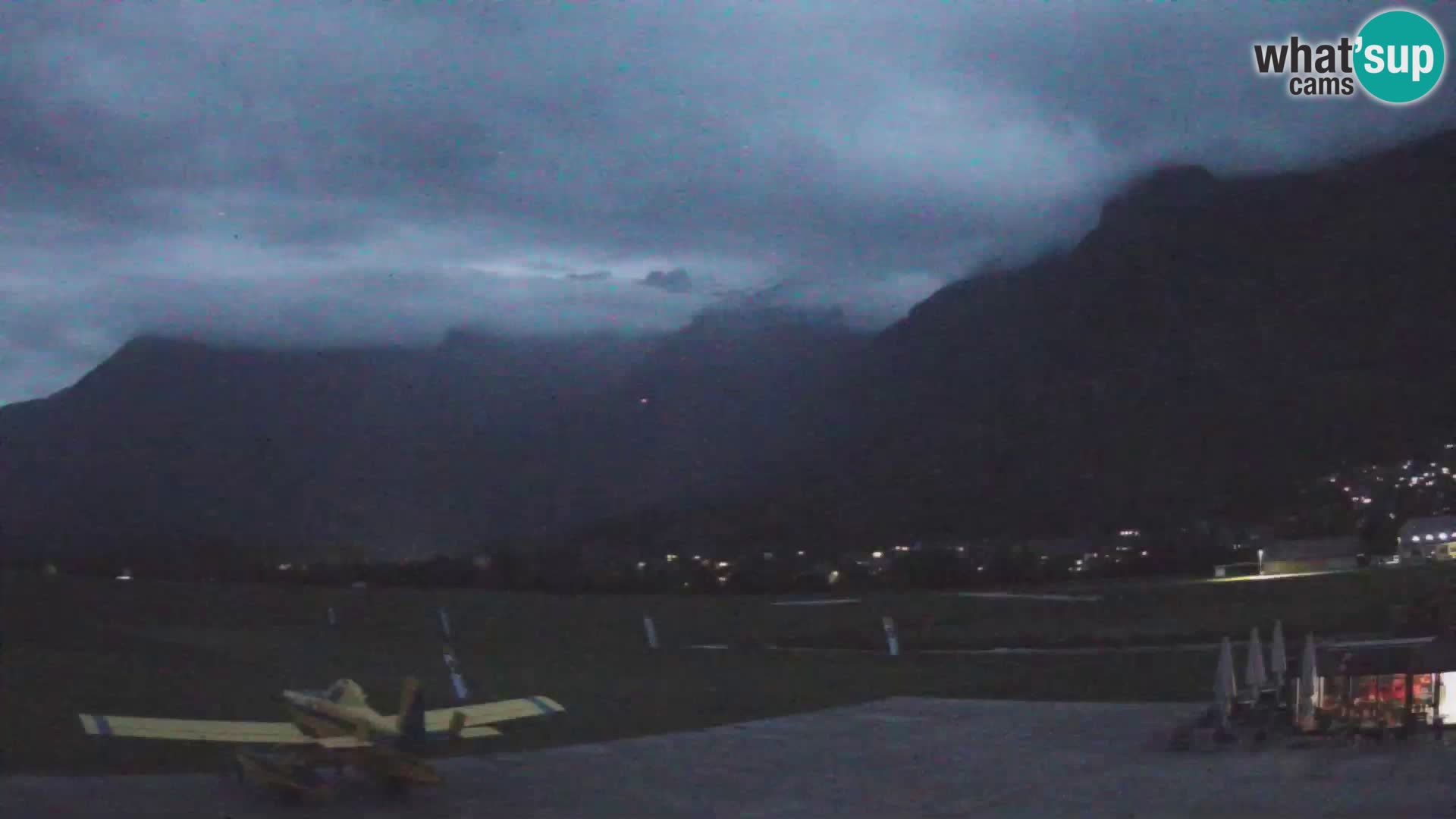 Live webcam Bovec airport – View to Kanin