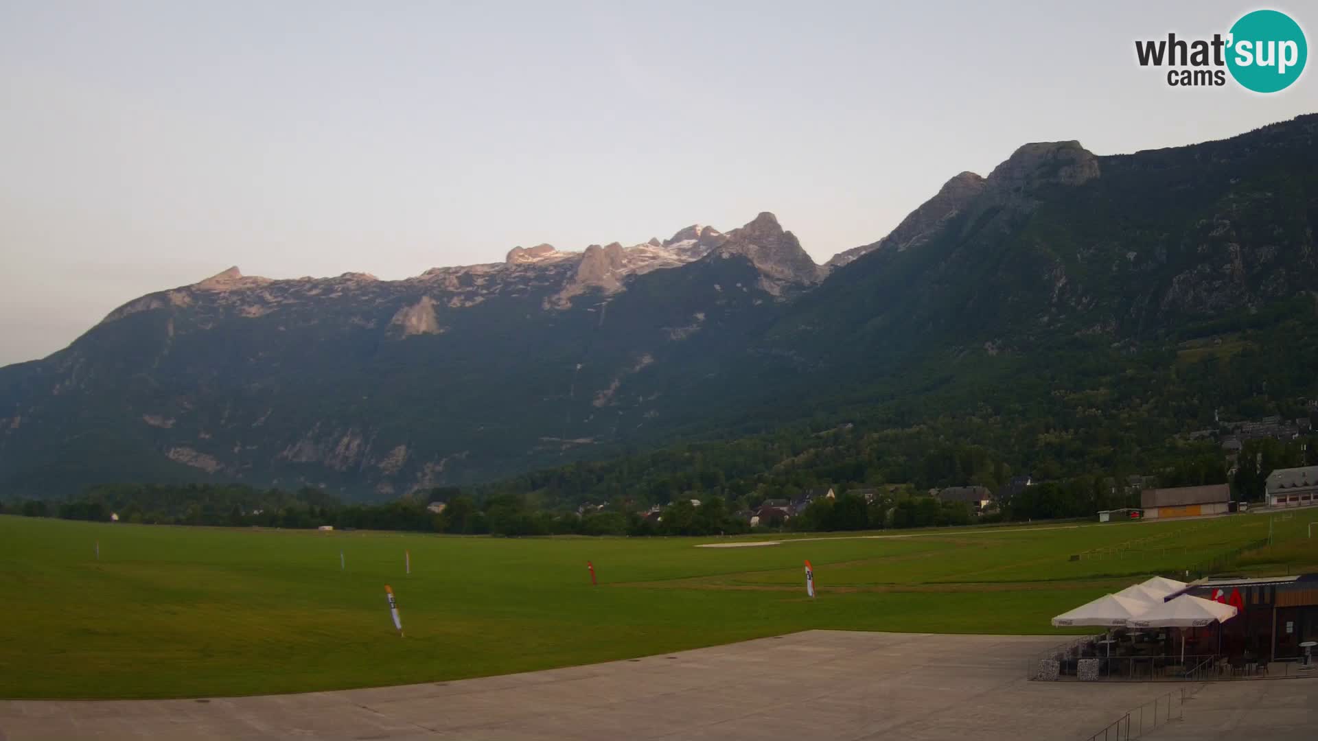Webcam en direct Aéroport de Bovec – Vue sur Kanin