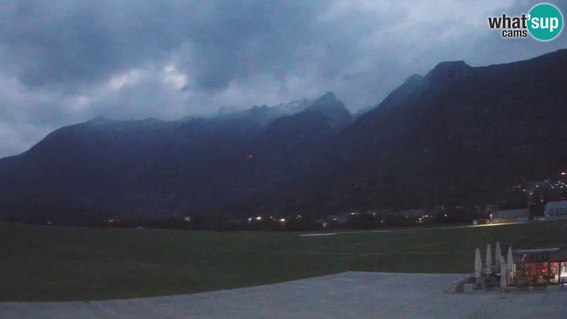 Live webcam Bovec airport – View to Kanin