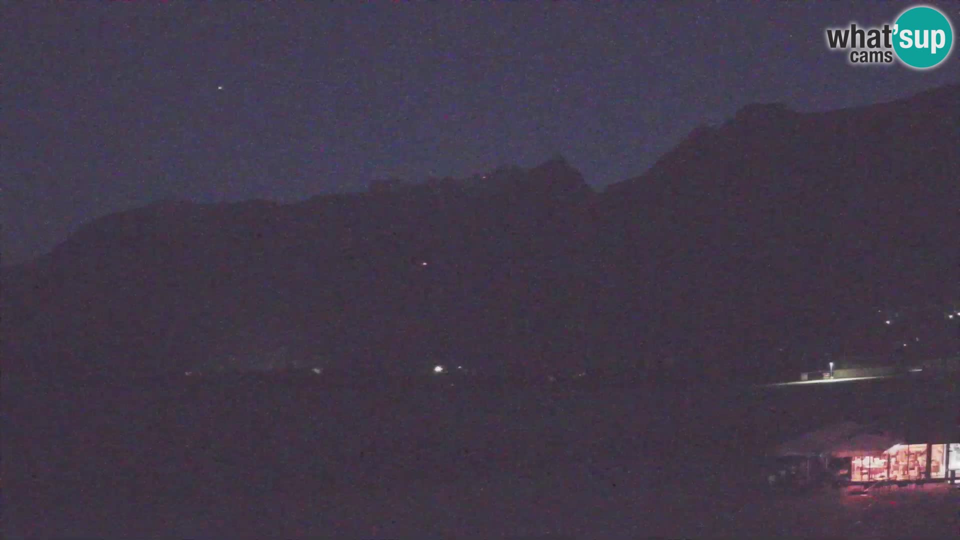 Live webcam Bovec airport – View to Kanin