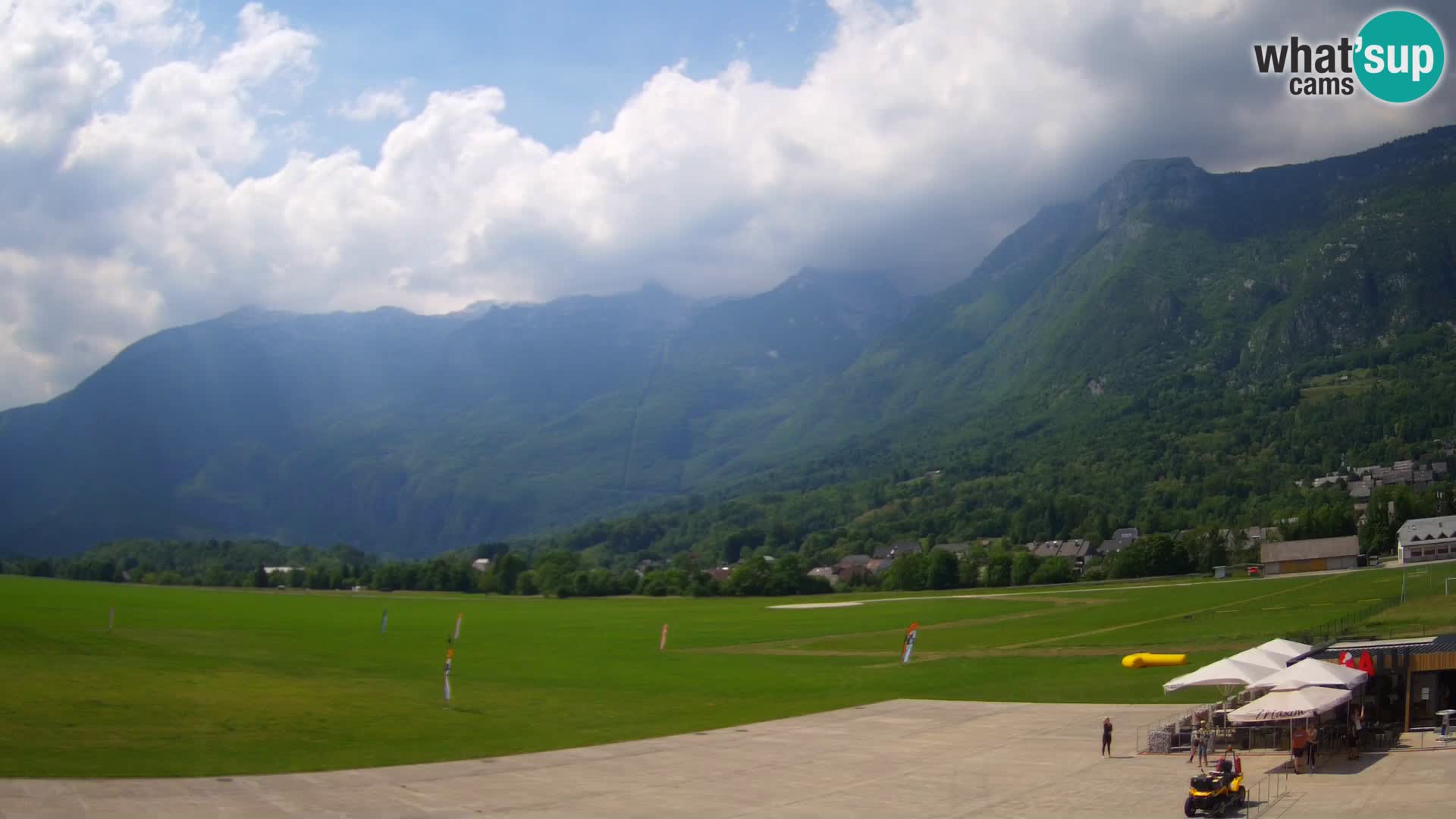 Live webcam Bovec airport – View to Kanin