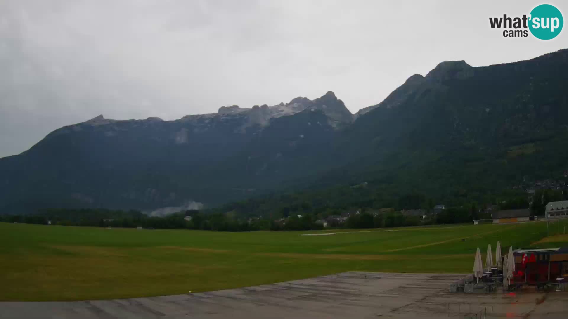 Webcam en direct Aéroport de Bovec – Vue sur Kanin
