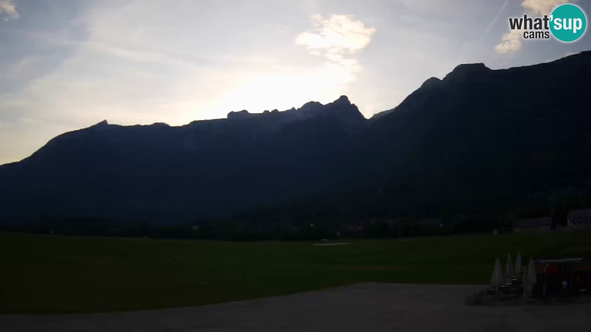 Live webcam Bovec airport – View to Kanin